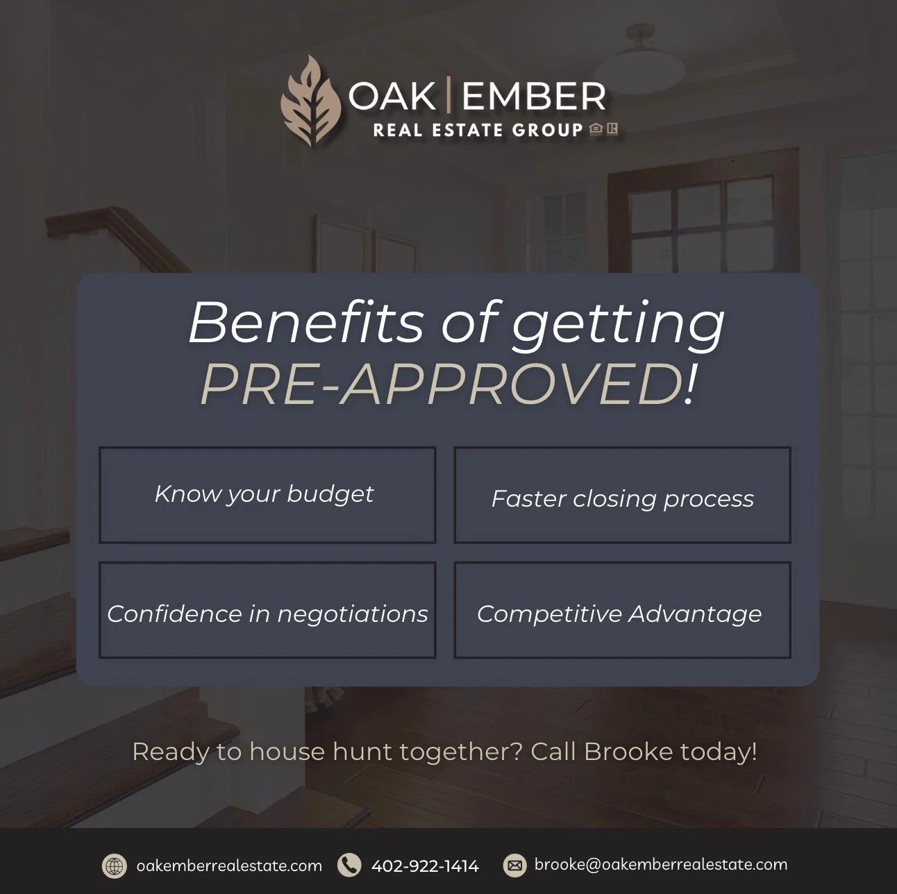 Thinking about buying a home in Nebraska? 🏡⁠
Getting pre-approved is your first (and most important) step.⁠
⁠
It helps you understand your budget, strengthens your offer, and puts you in a position to move quickly when the right home hits the market