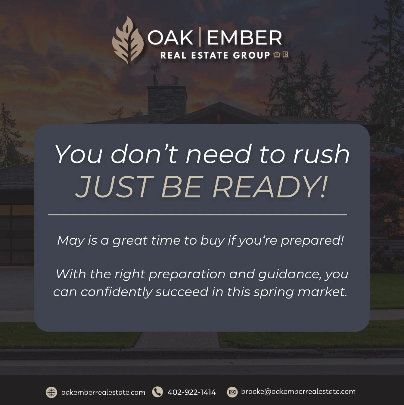 You don&rsquo;t have to rush the process, you just have to be ready.⁠
⁠
Spring and early summer can be full of opportunity, but the buyers who win are the ones who are prepared. From getting pre-approved to knowing exactly what you&rsquo;re looking f