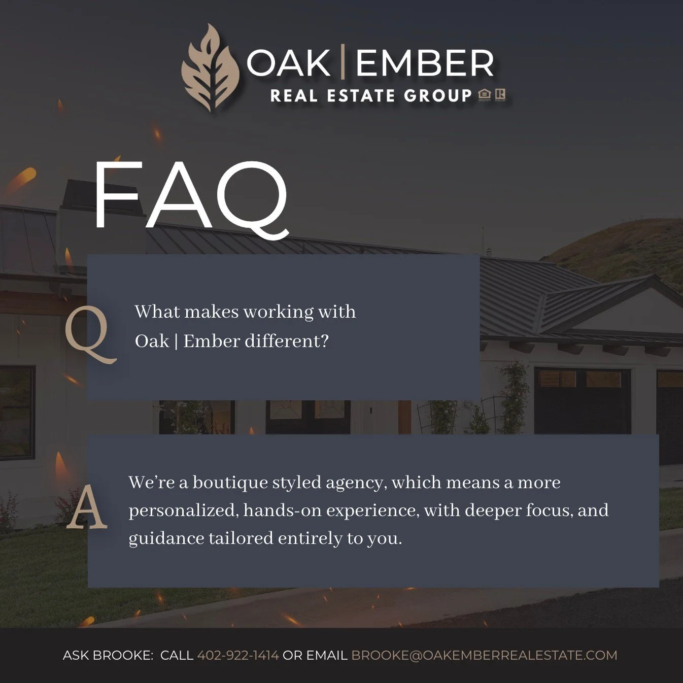 What makes the difference? It&rsquo;s not just the sale. It&rsquo;s the experience.⁠
⁠
At Oak | Ember, we take a more personal, hands-on approach. You&rsquo;re not just another client on a list, you&rsquo;re the priority. Every step, every decision, 