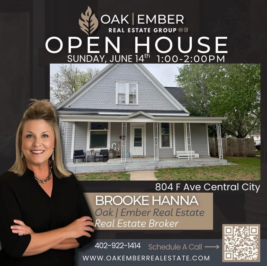 🏡 OPEN HOUSE | Central City, NE 🏡

Looking for charm, character, and room to grow? Stop by and tour this beautiful Central City home this Sunday!

📍 804 F Ave, Central City
📅 Sunday, June 14
⏰ 1:00 PM &ndash; 2:00 PM

Whether you&rsquo;re activel