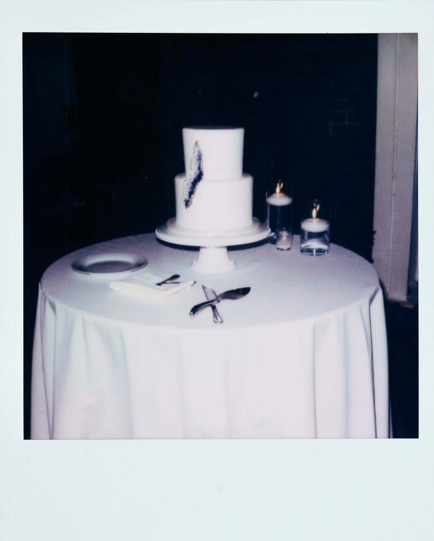 Not your typical instant-film wedding.