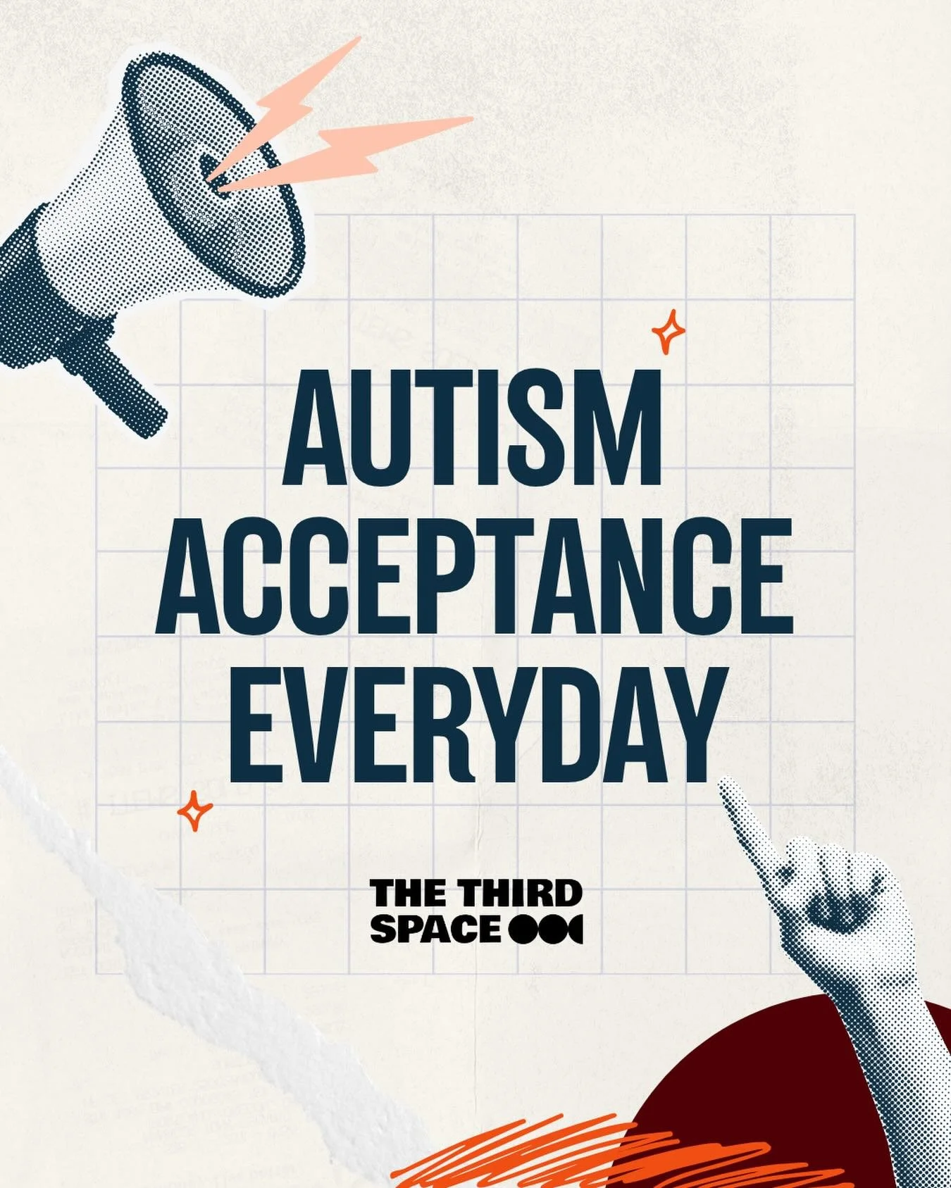 April is Autism Acceptance Month &mdash; and at The Third Space, every month is about acceptance. ❤️🧡💛💚💙💜
&nbsp;
This month, we&rsquo;re leaning into what it truly means to accept and celebrate neurodiversity &mdash; not just raise &ldquo;awaren