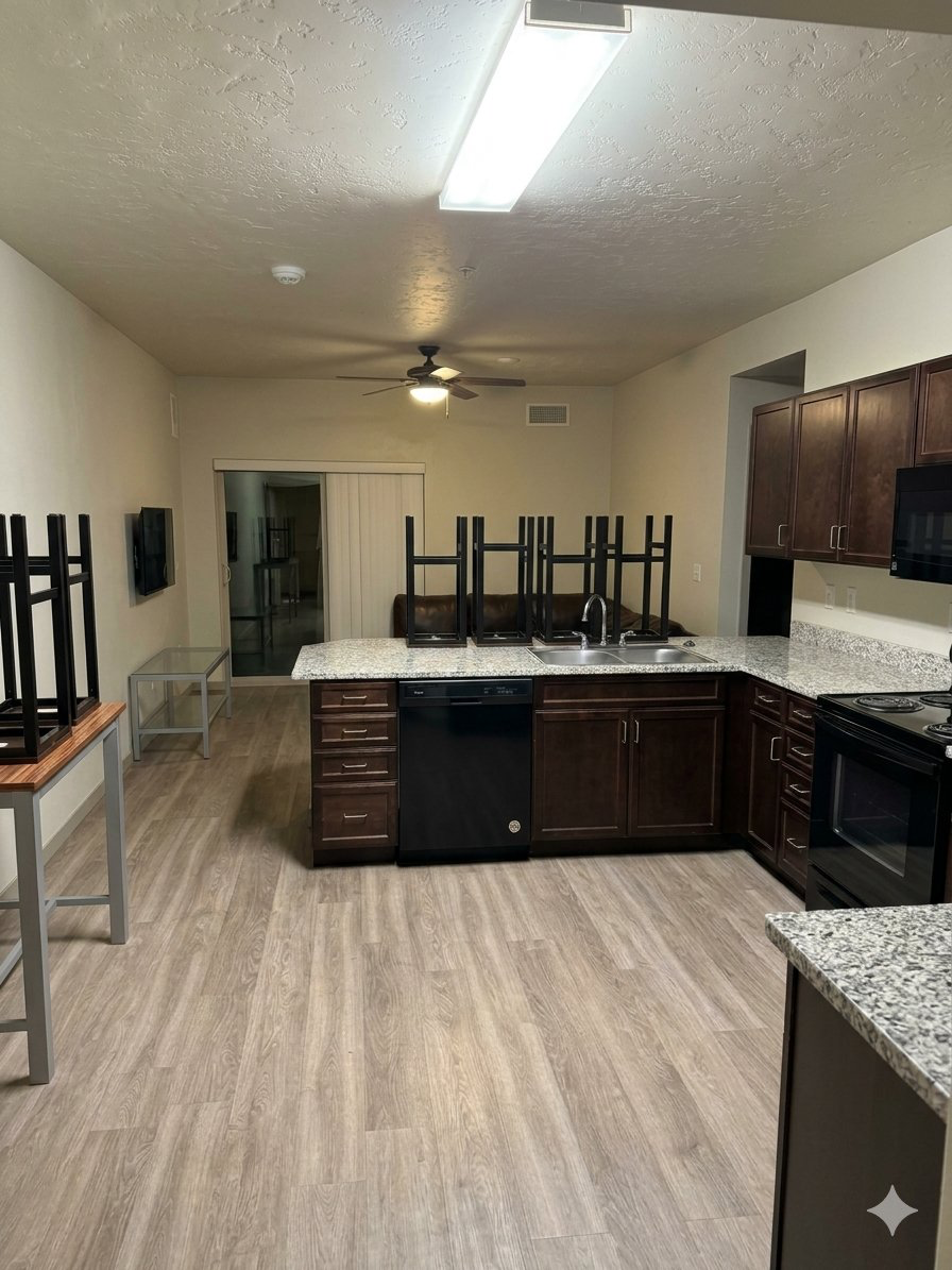 Cleaned apartment unit at La Pointe in Boise, Idaho