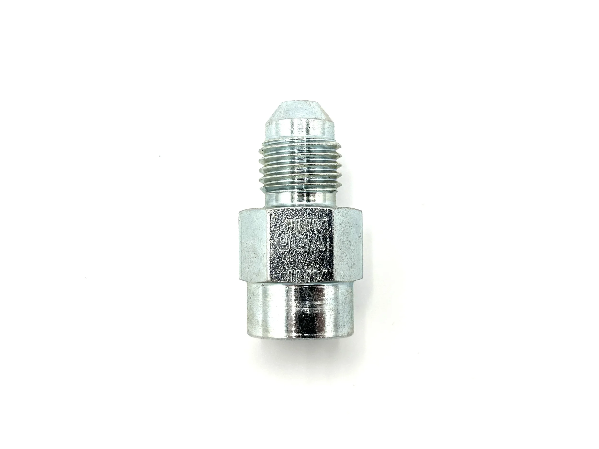 Straight AN Male to 1/8NPT Female Steel Gauge Adapter