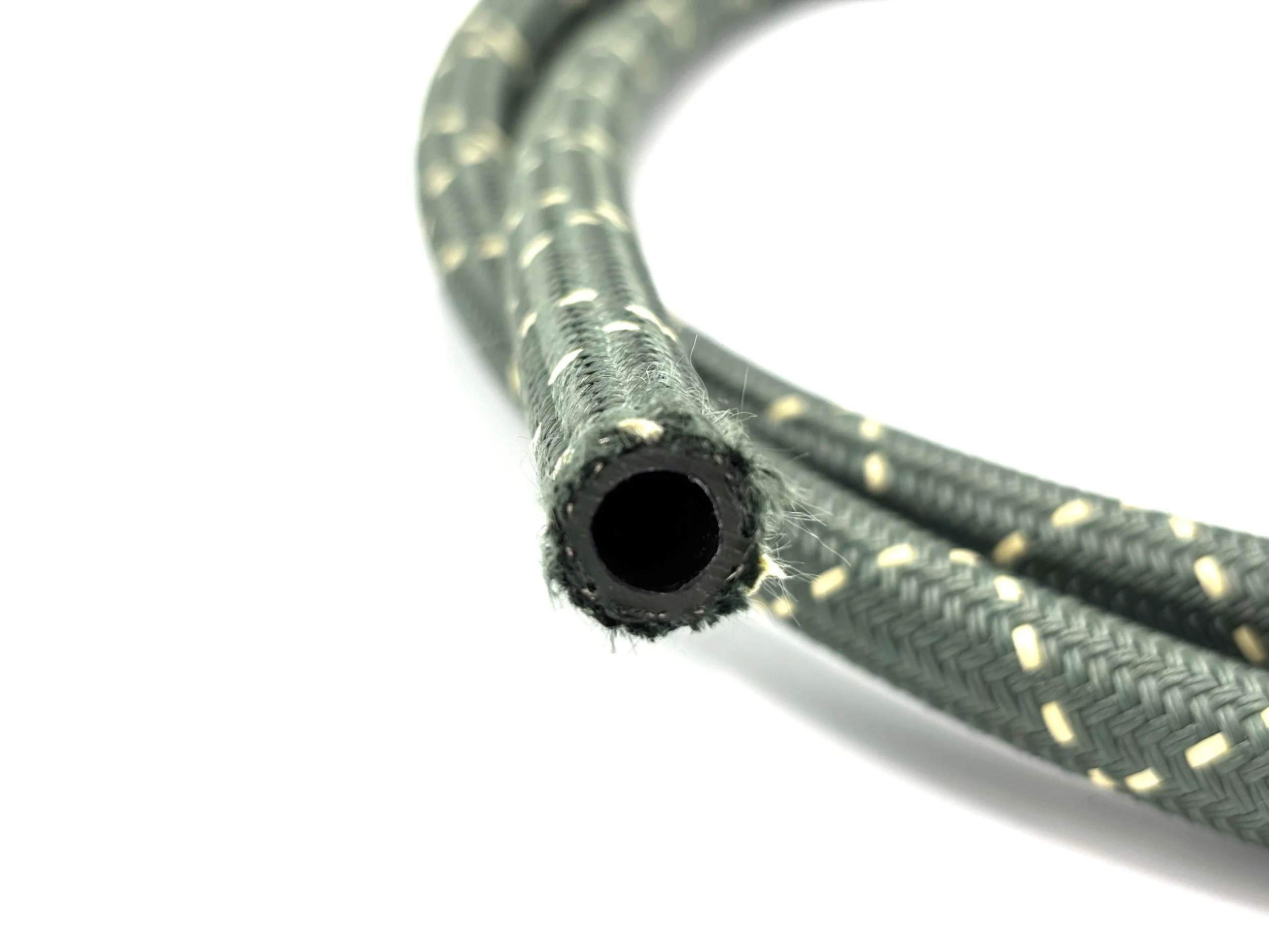 XRP HS-79 PTFE hose. Green in color.