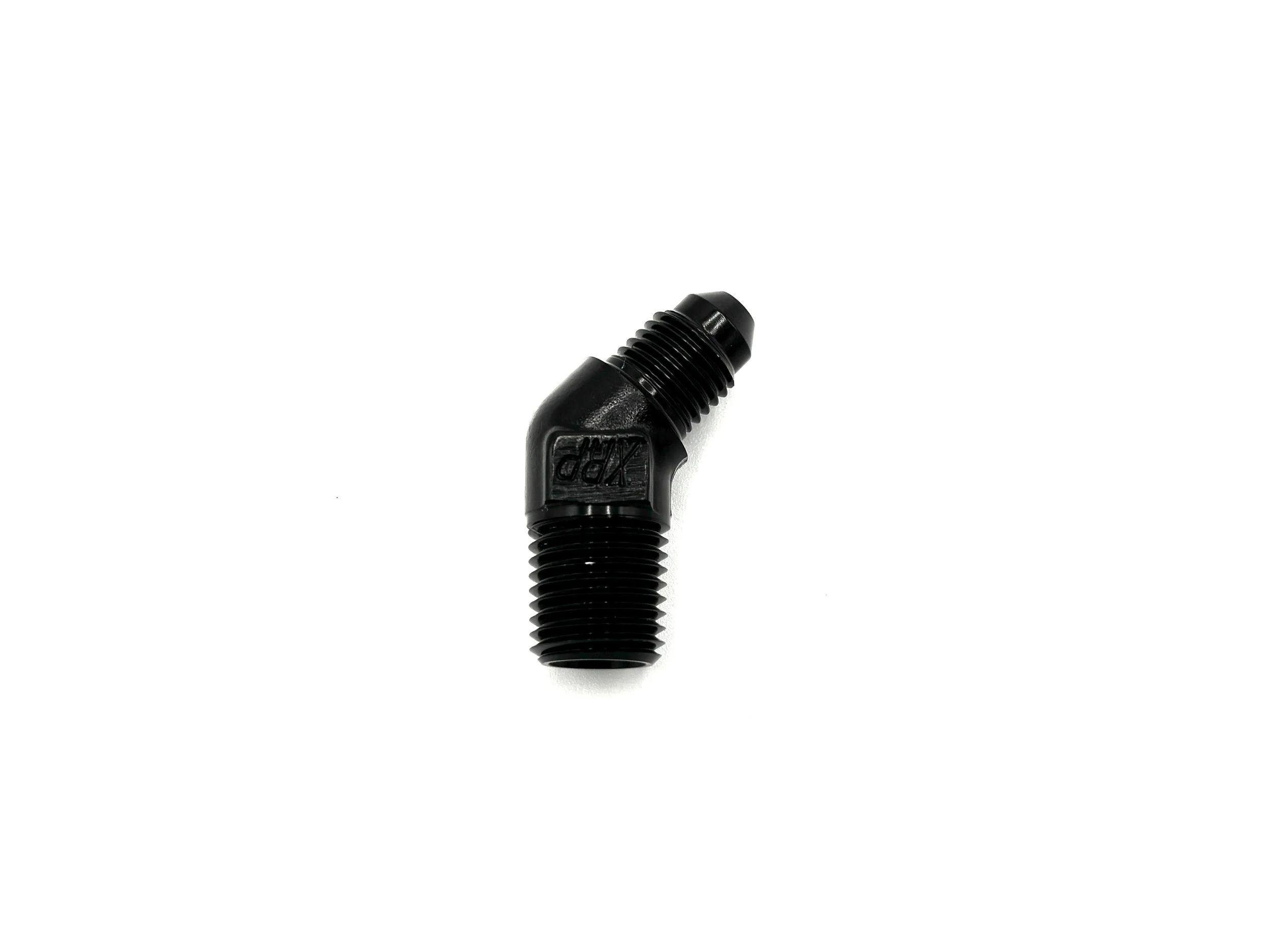 45 Deg. -4AN Male to 1/4NPT Male Adapter
