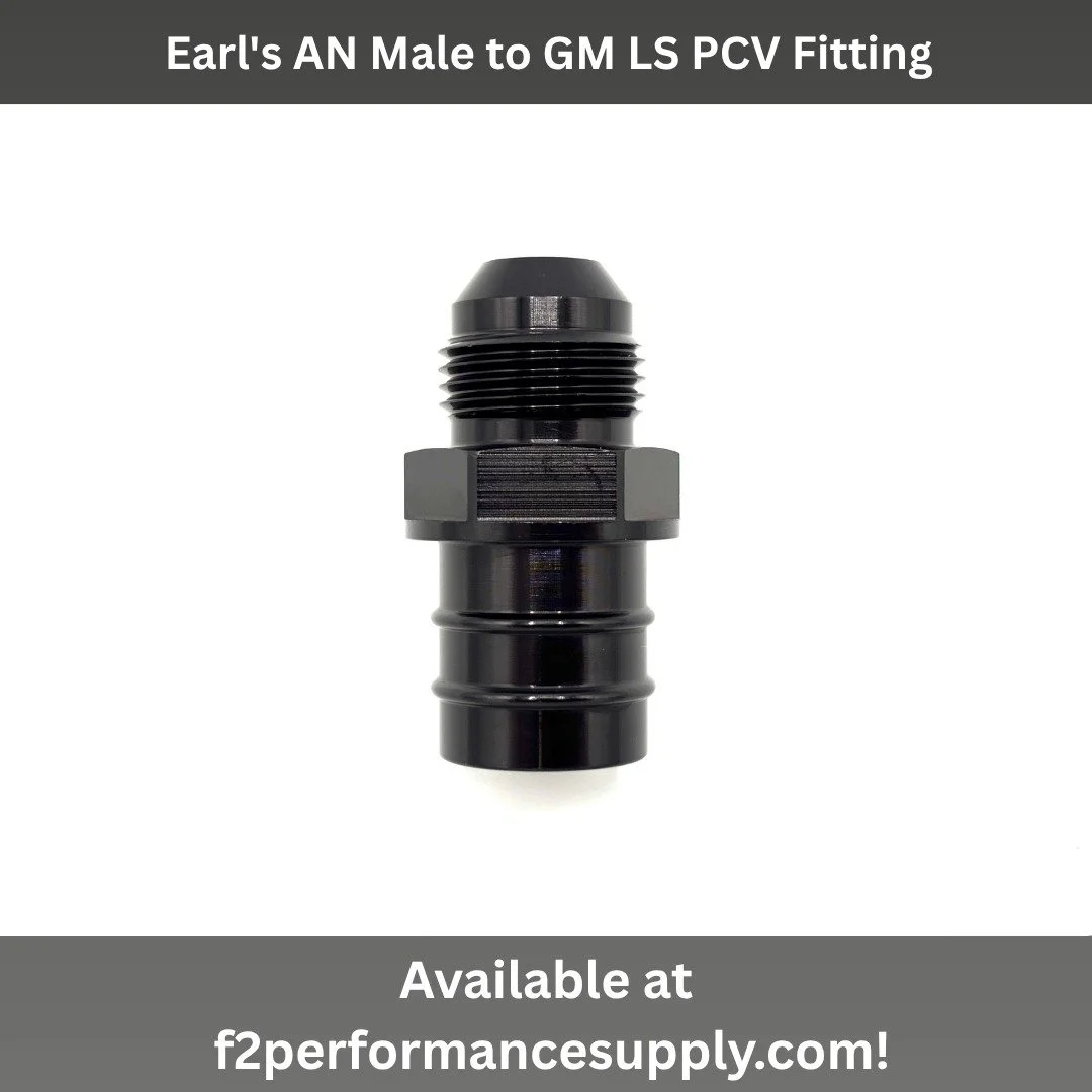 Earl's AN male to GM LS PCV fitting. Offered in -8AN and -10AN. Fits OE GM valve covers with a 3/4&rdquo; ID grommet. Available only in black aluminum.

Buy now at f2performancesupply.com!
#xrpfittings #earlsperformanceplumbing #setrabusa #performanc