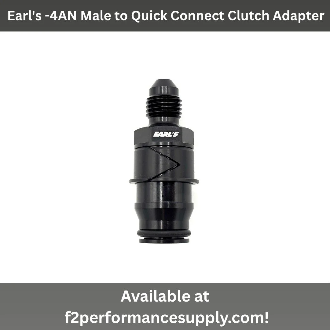 Earl's -4AN male to quick connect clutch adapter. Fits late model T56 hydraulic clutch release bearing. It includes quick connect release tool. It is available only in black aluminum.
Earl&rsquo;s LS0024ERL

Shop f2performancesupply.com for all your 