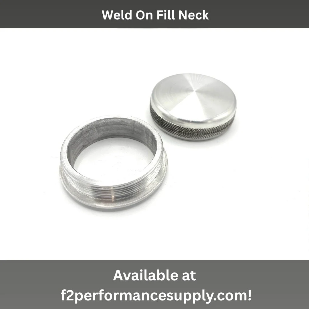 Check out Full Bore Race Products billet aluminum fuel cap with steel or aluminum weld on fill neck. Comes with both cap and bung. Weld on bung has a 2-1/2in OD. Perfect for use on custom fuel tanks, oil tanks, dry sumps and more.

Buy now at f2perfo
