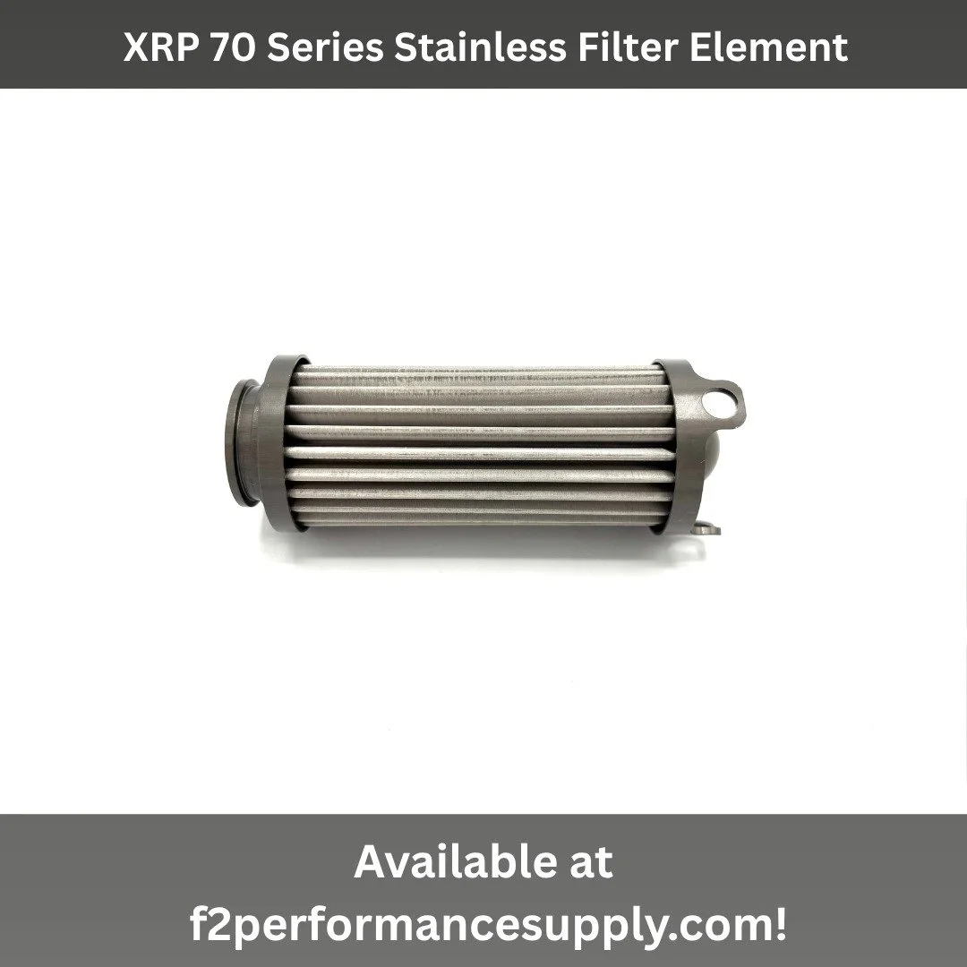 XRP 70 series stainless filter element. Filters gasoline, oil, alcohol, and nitromethane. Offered in 10 micron, 20 micron, 45 micron, 60 micron, 75 micron, 100 micron, and 120 micron. Works with all 70 series filters. Note the lower the micron rating