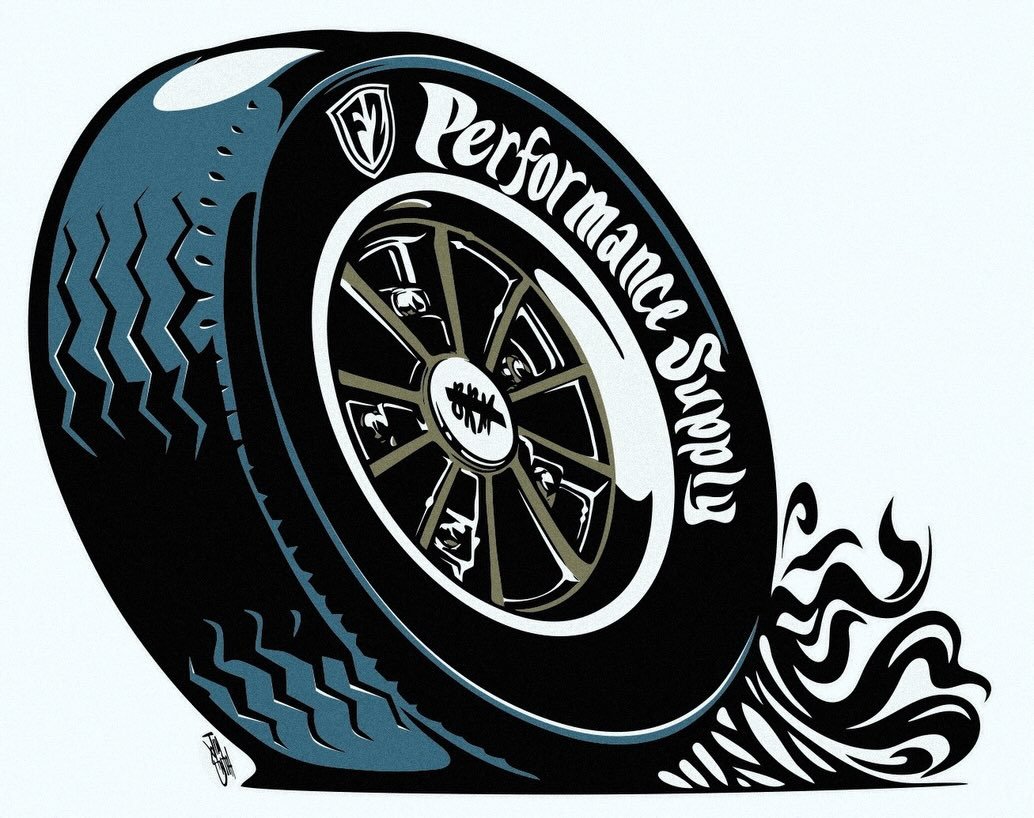 New artwork from our friend Jimmy Smith, gonna do some more stickers and t-shirts soon! #brm #firestonerecaps #vw #callookvw