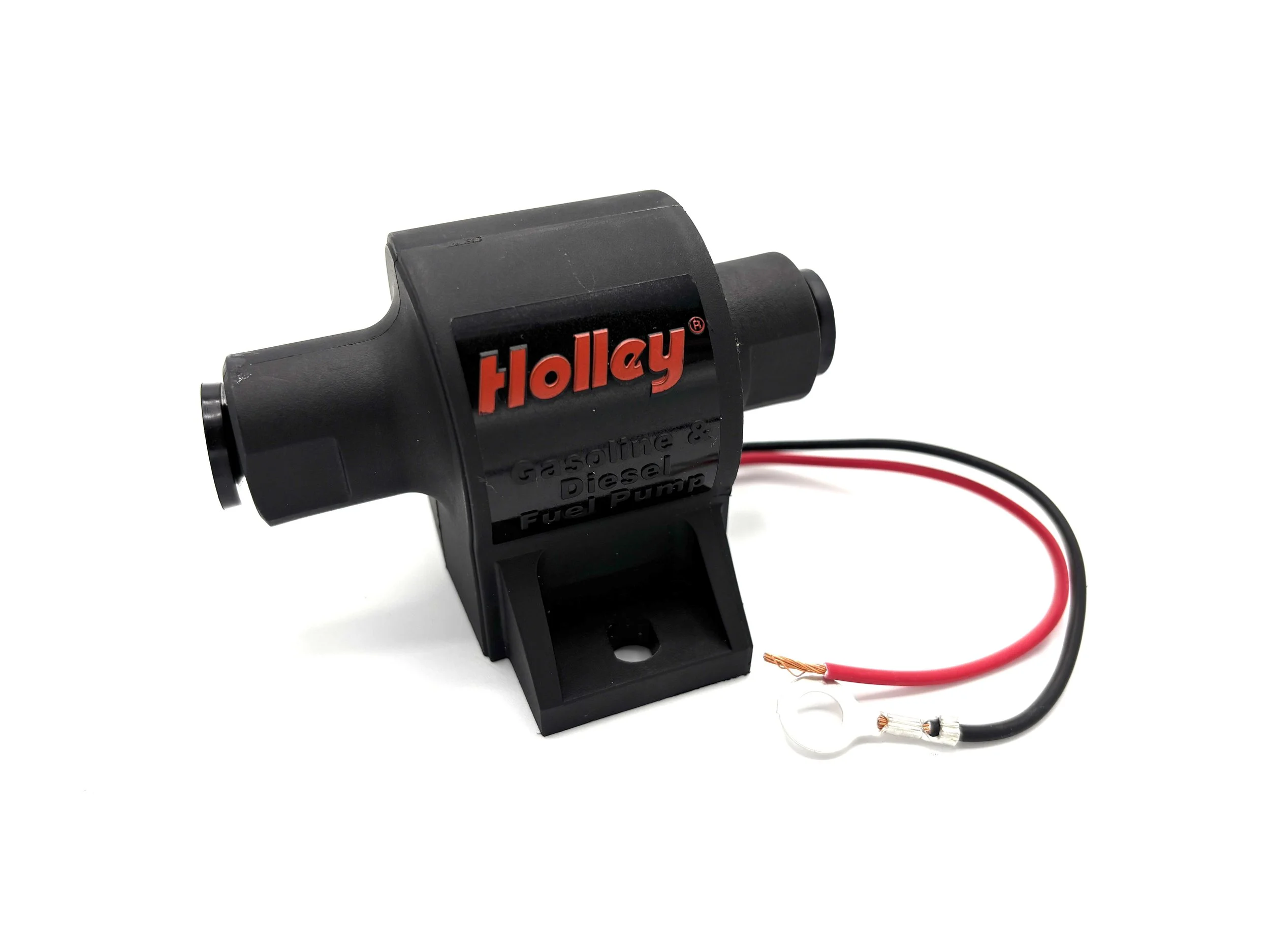 Holley 1.5-4 PSI 25GPH mighty mite electric fuel pump. Black in color.