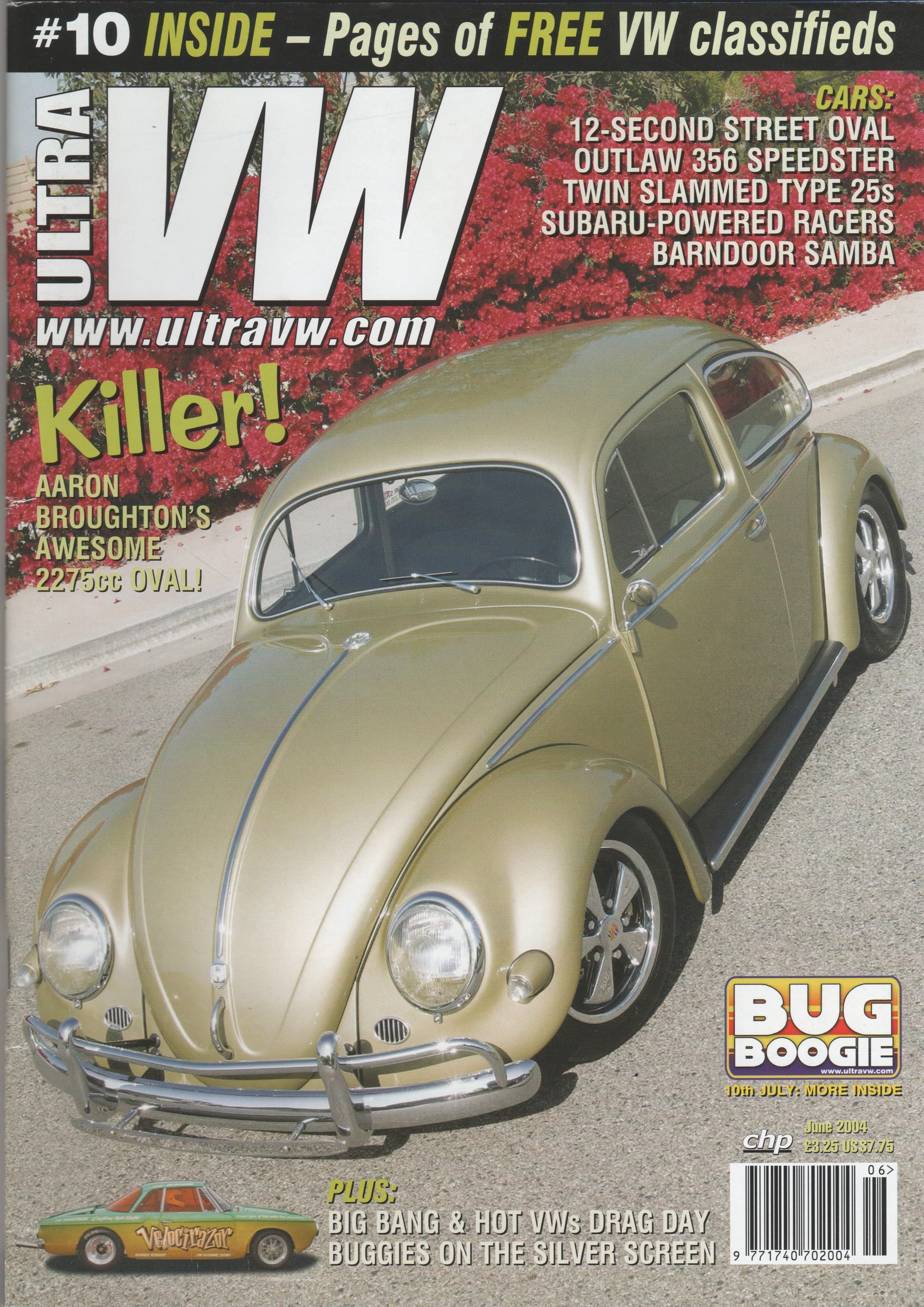 Front Cover of Ultra VW featuring Aaron Broughton's VW Bug