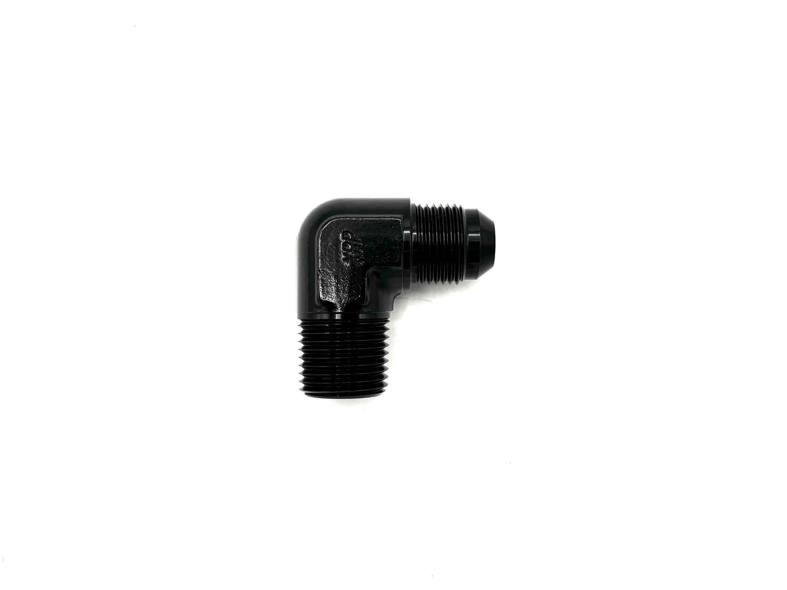 90 Deg. -8AN Male to 1/2NPT Male Adapter