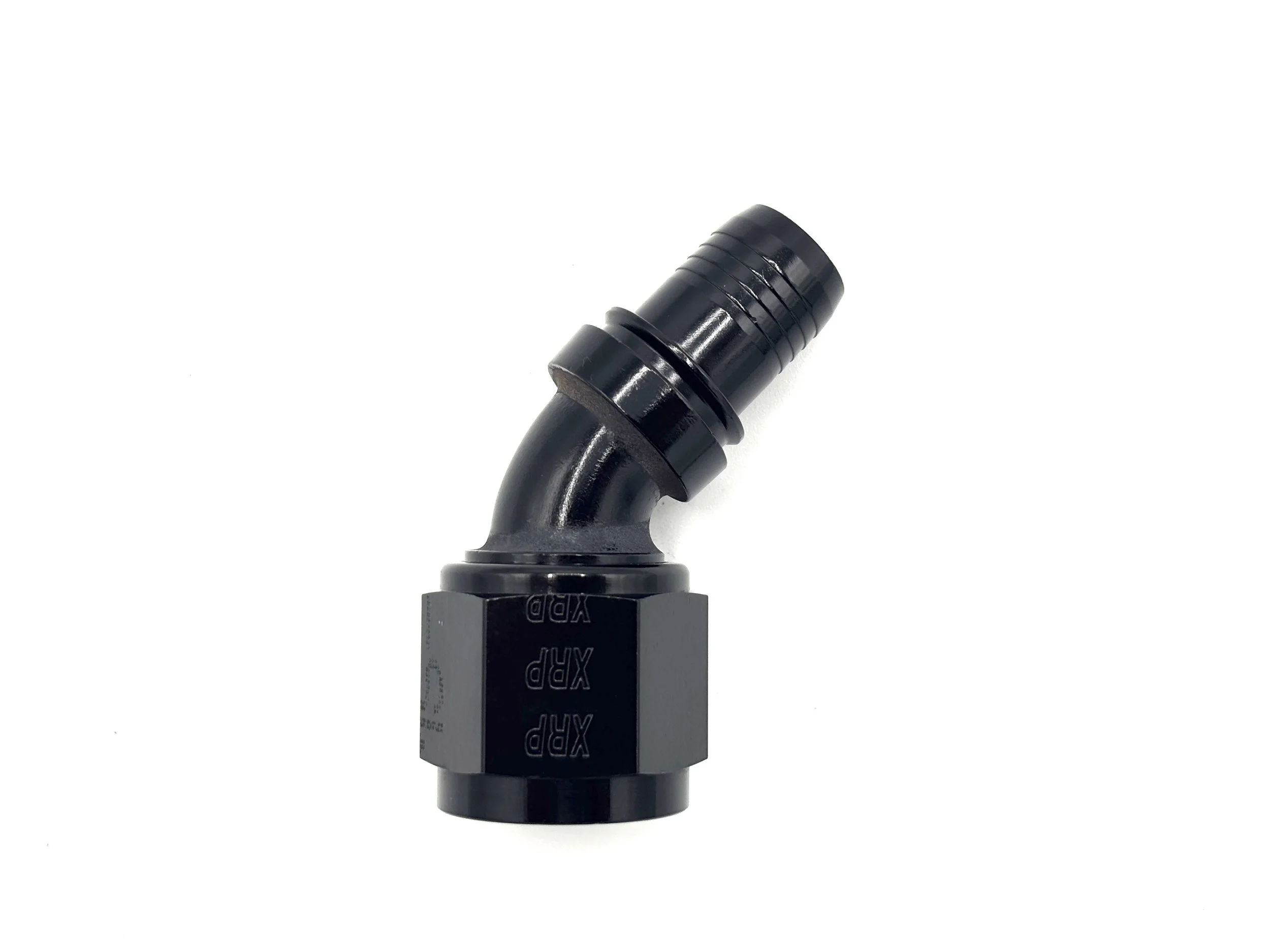 45 Deg. Race Crimp Hose End to AN Female