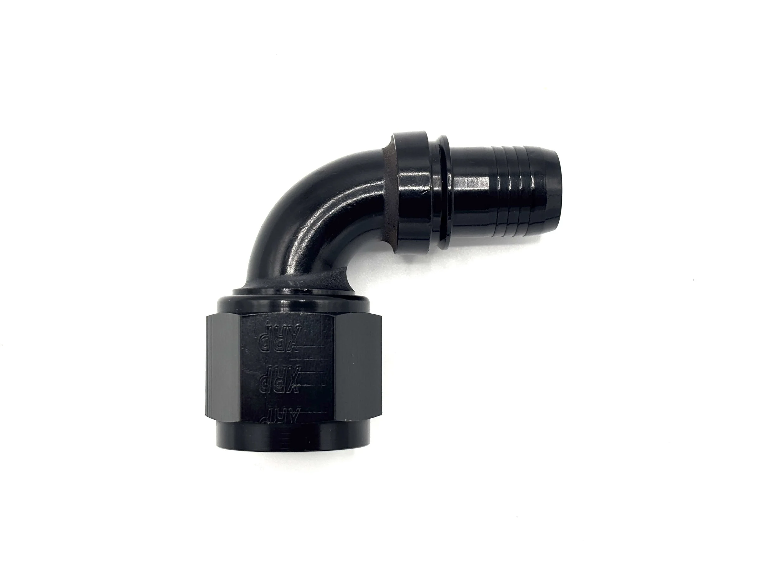 90 Deg. Race Crimp Hose End to AN Female