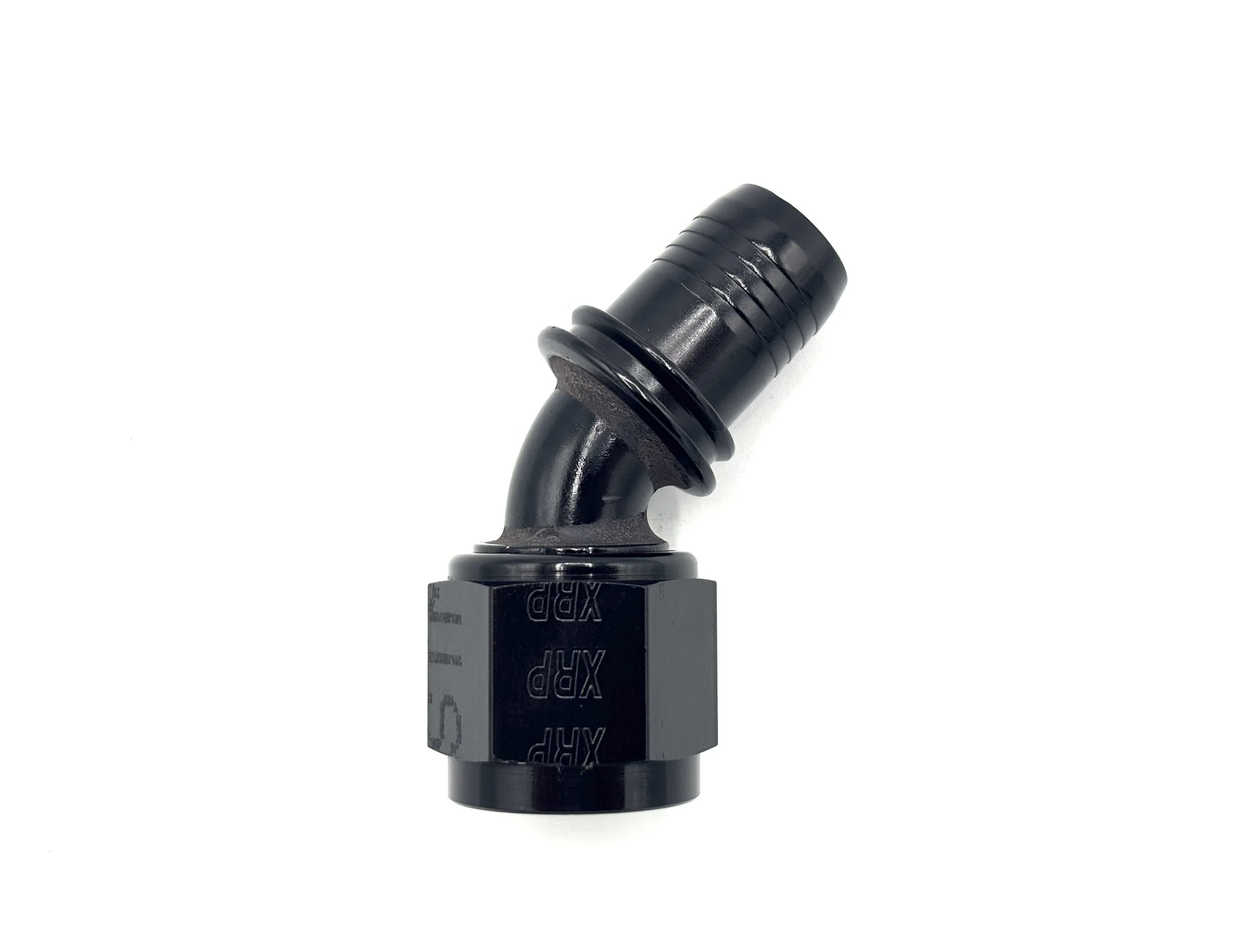 45 Deg. -10AN Race Crimp Hose End to -8AN Female