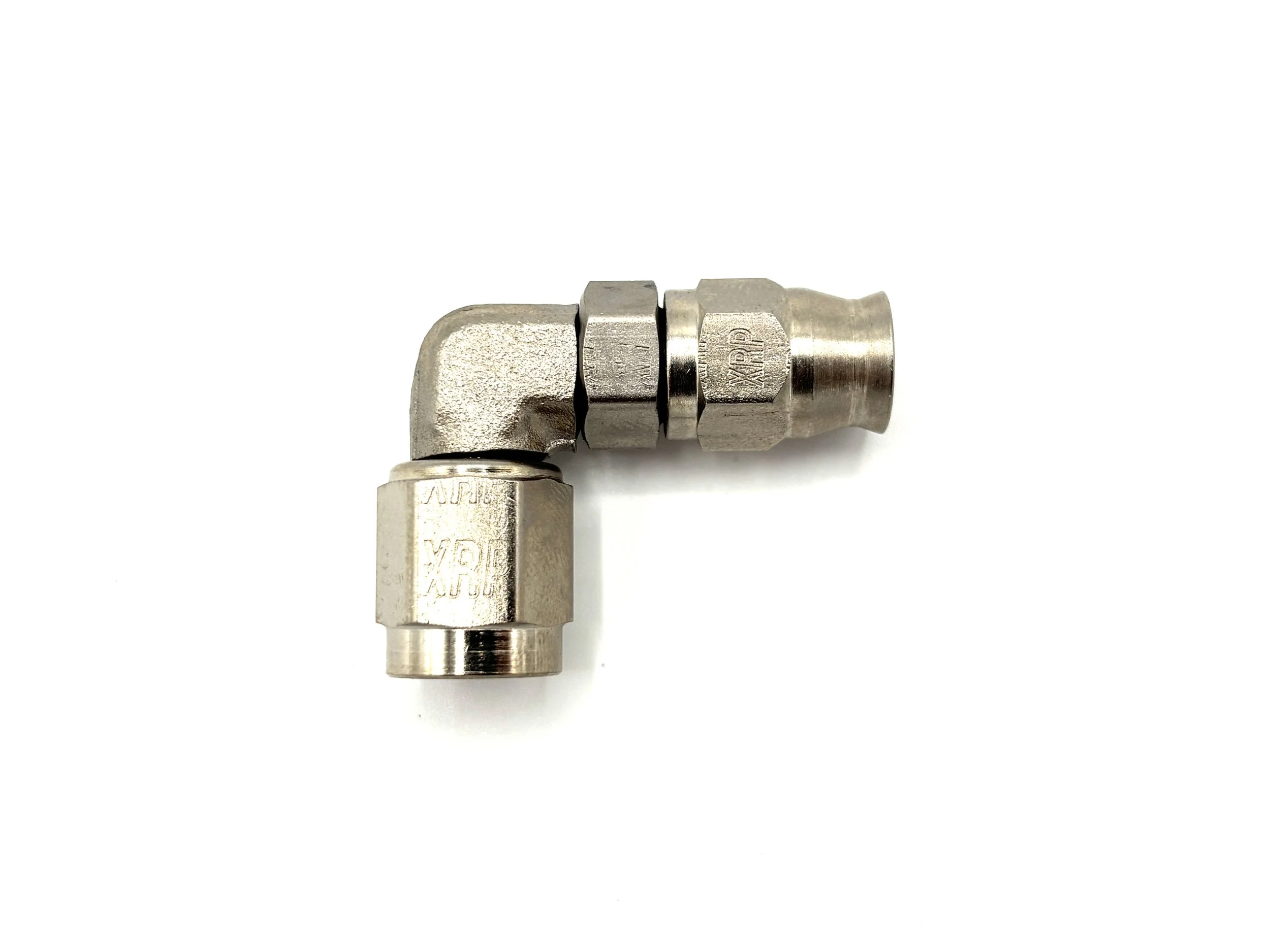 90 Deg. Forged -3AN PTFE Steel Hose End to AN Female