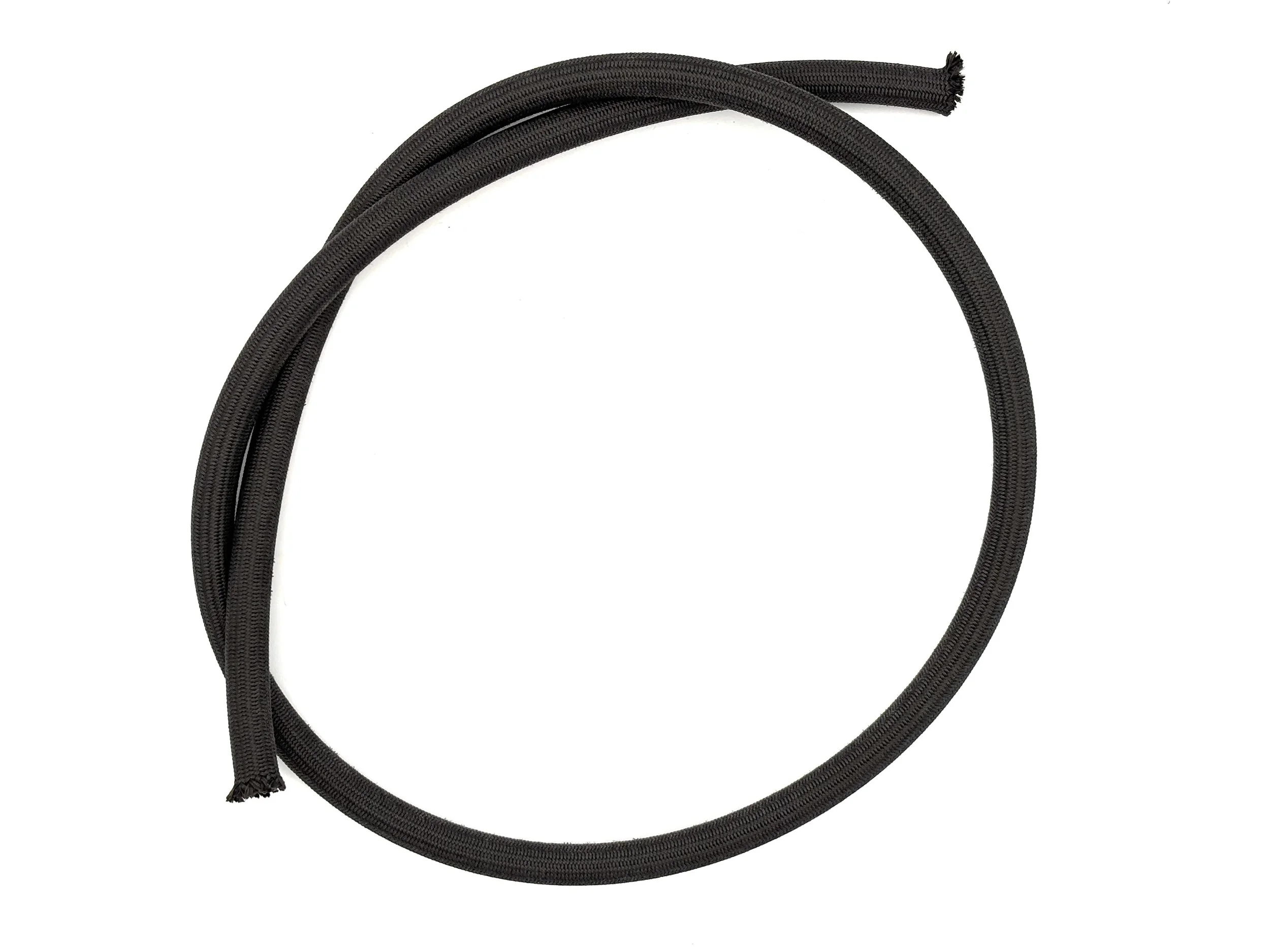 XRP ProPlus Xtreme aramid PTFE hose. Black in color. Hose in a coil.