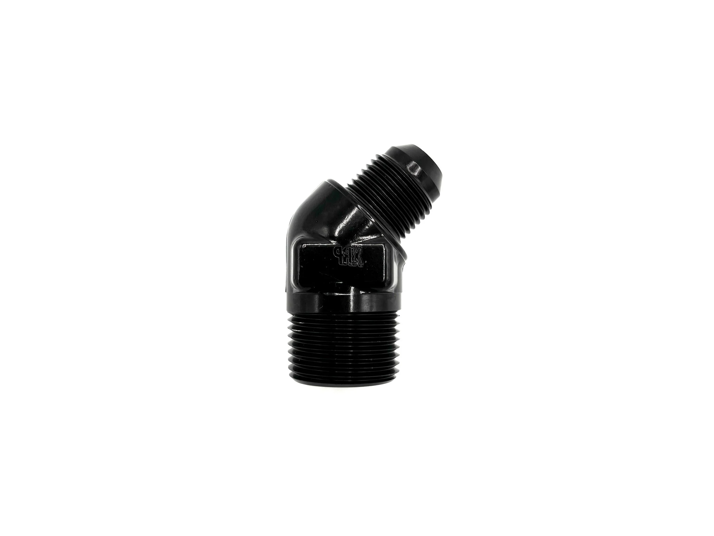 45 Deg. -8AN Male to 3/4NPT Male Adapter