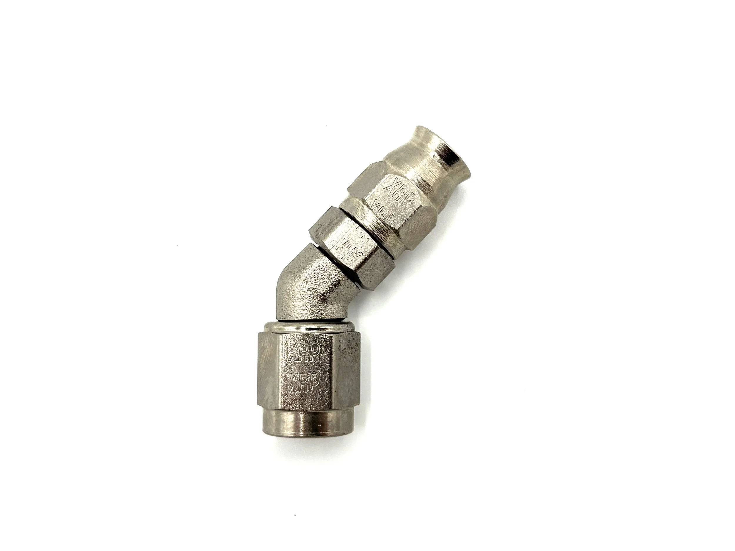 45 Deg. Forged -3AN PTFE Steel Hose End to AN Female