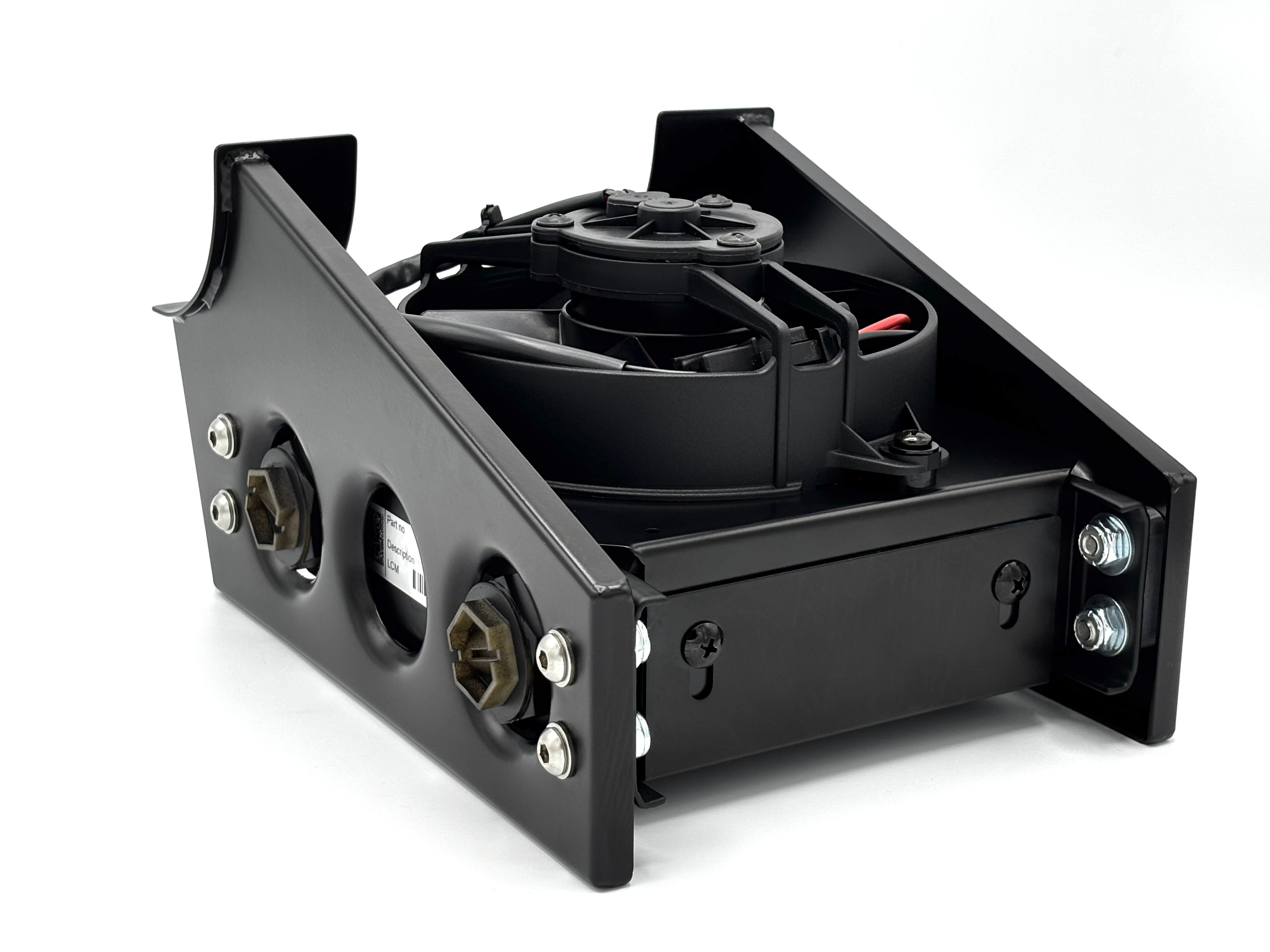 Angled back Side view of type 2 cooler.