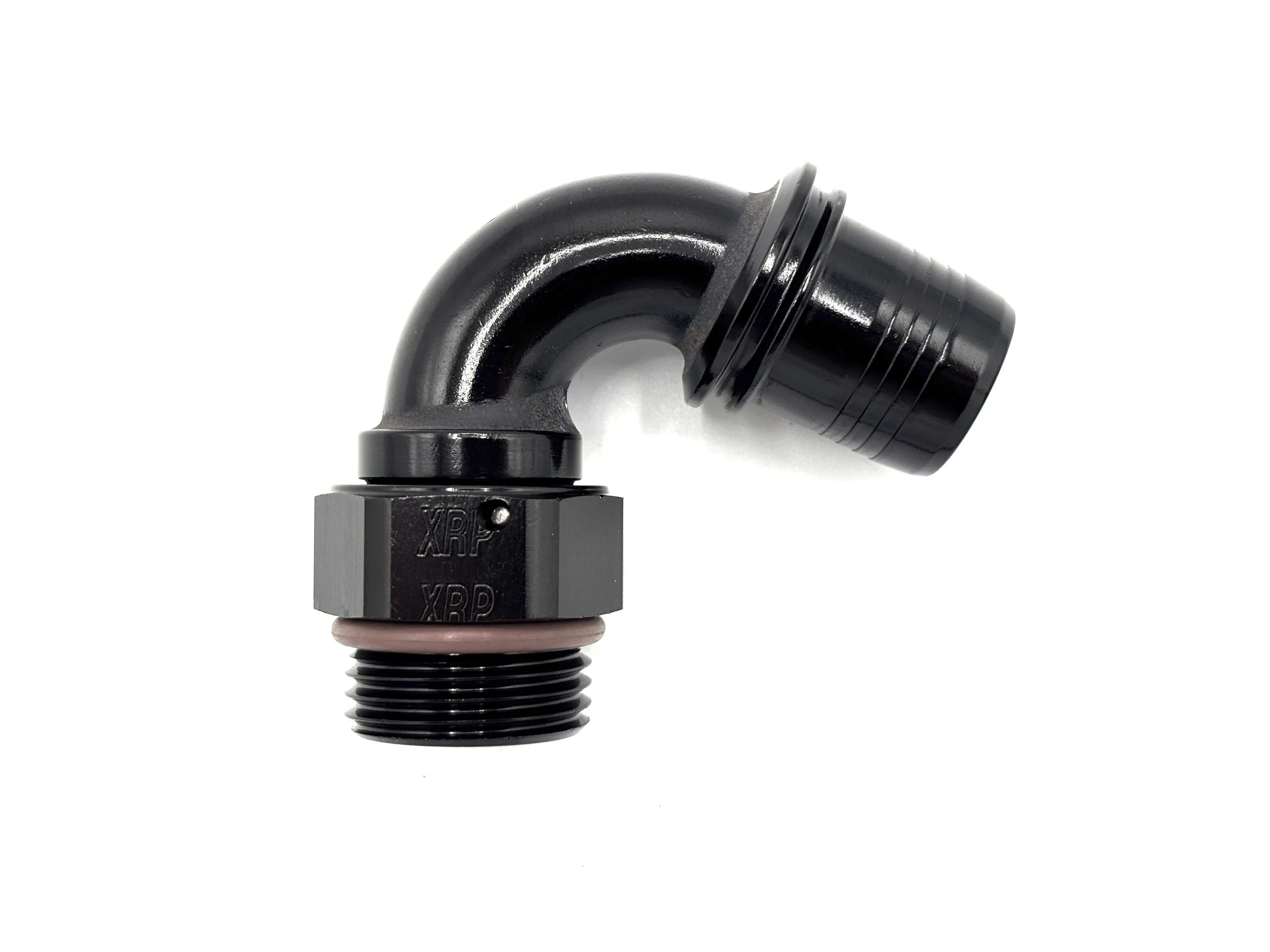 120 Deg. -12AN Race Crimp Hose End to -10AN ORB Male