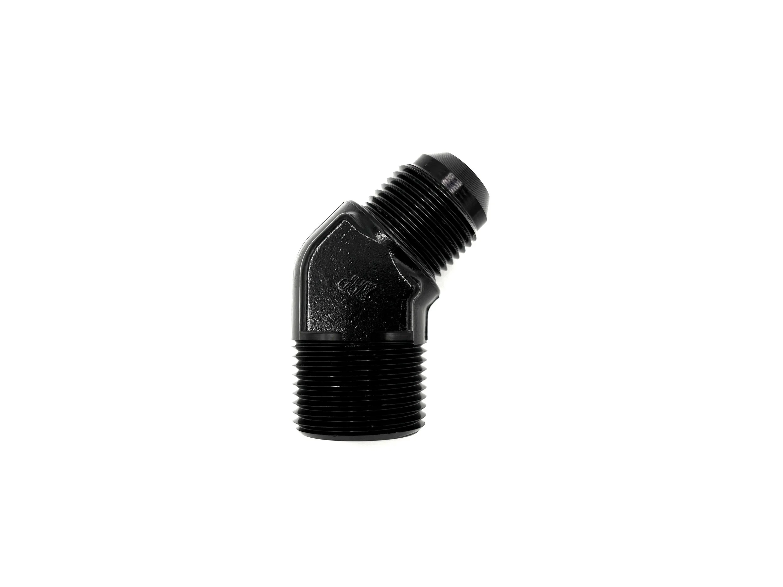 45 Deg. -12AN Male to 1NPT Male Adapter