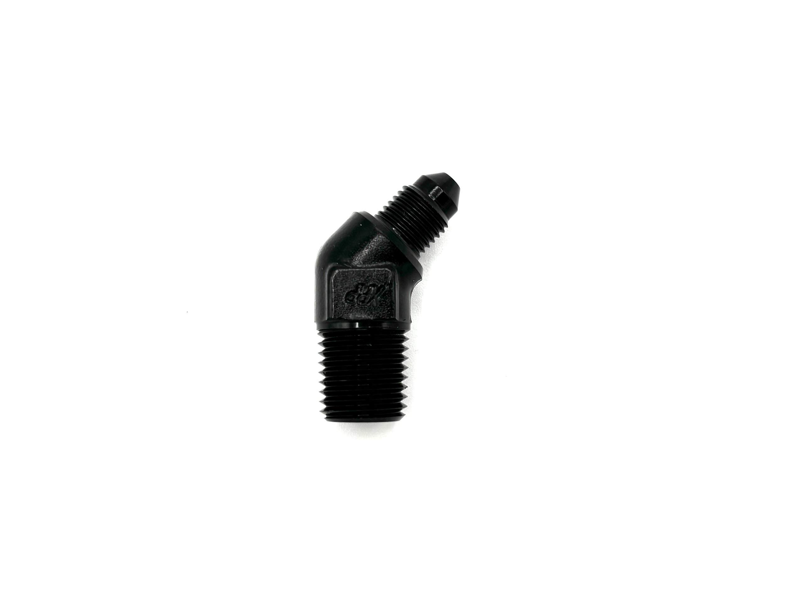 45 Deg. -3AN Male to 1/4NPT Male Adapter