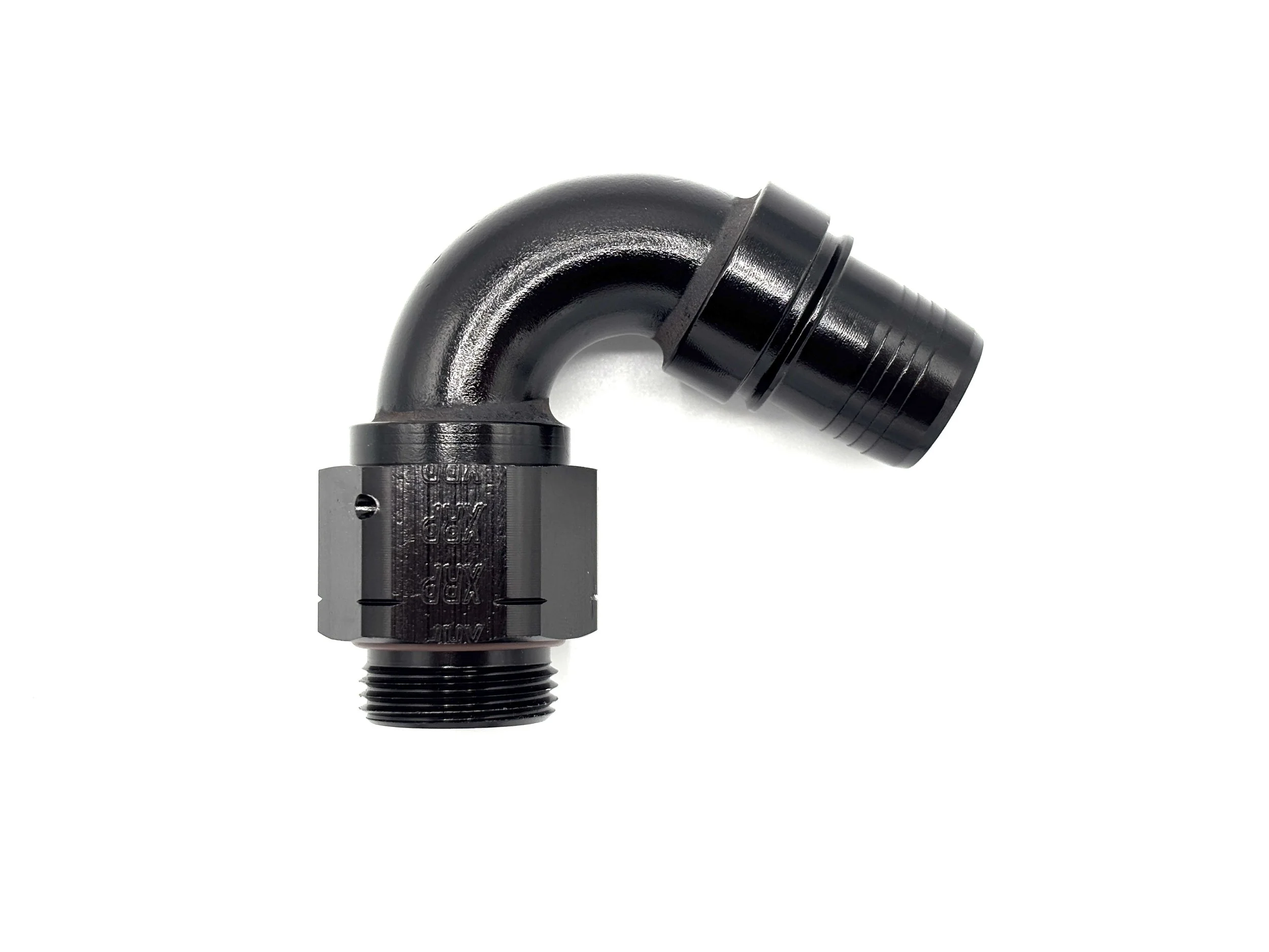 120 Deg. Race Crimp Hose End to M22 Male