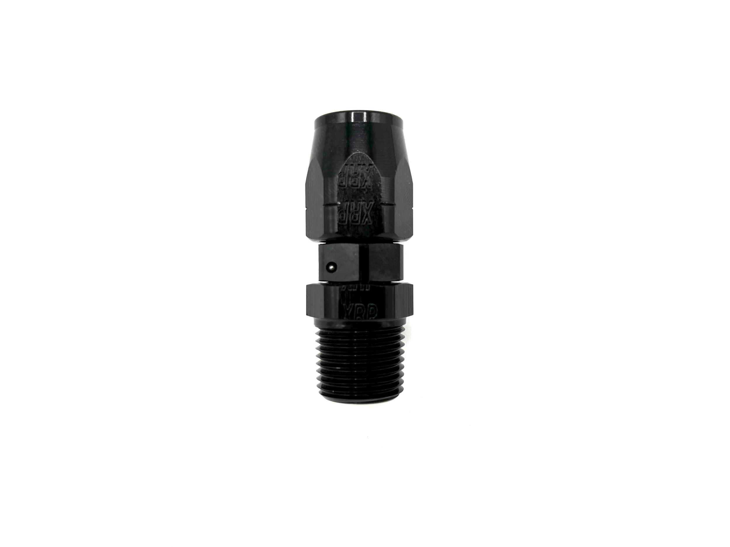 Straight Swivel -6AN Hose End to 3/8 NPT Male