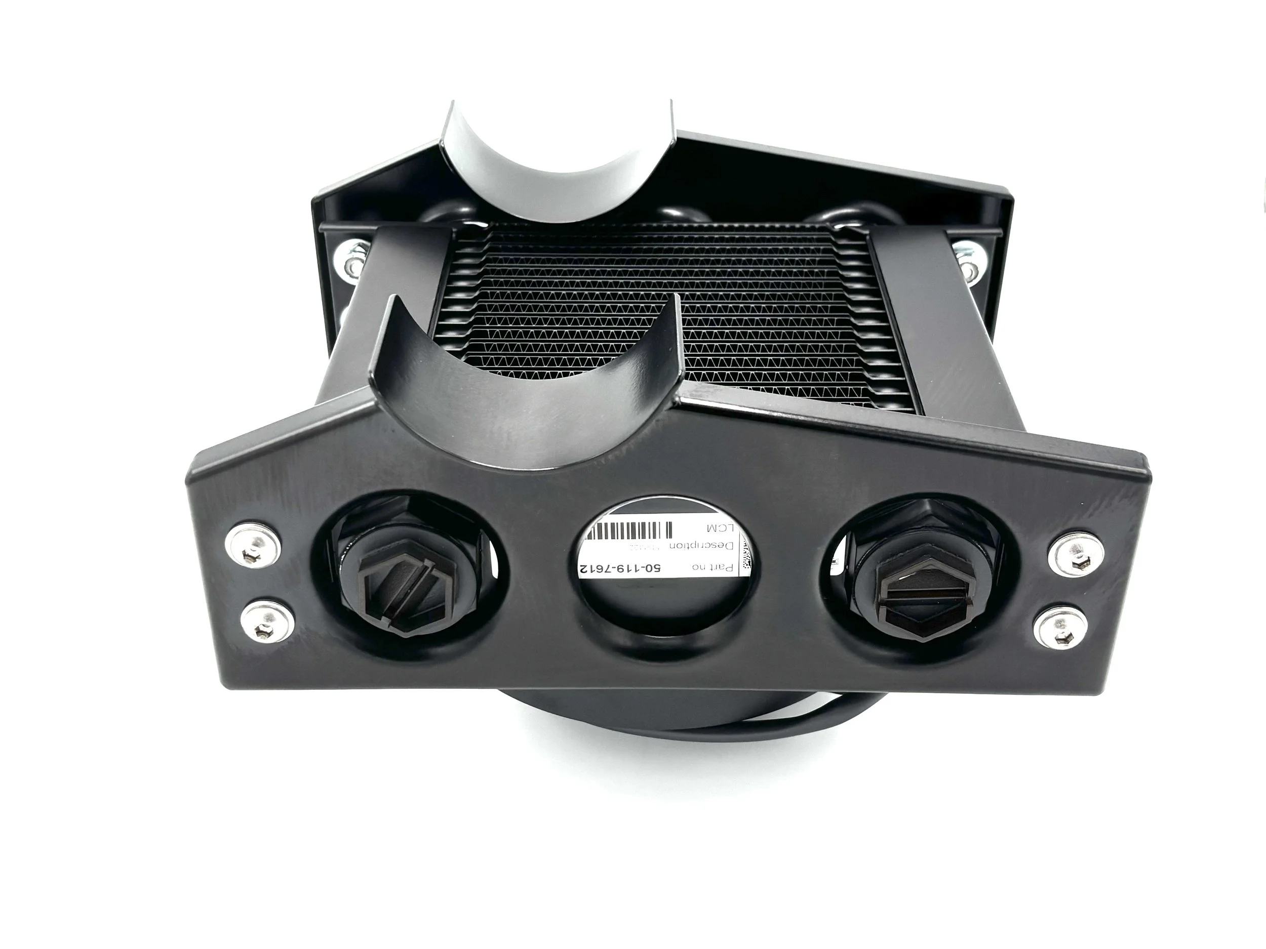 Side of type 1 IRS Cooler. This side has two ports with plugs in them.