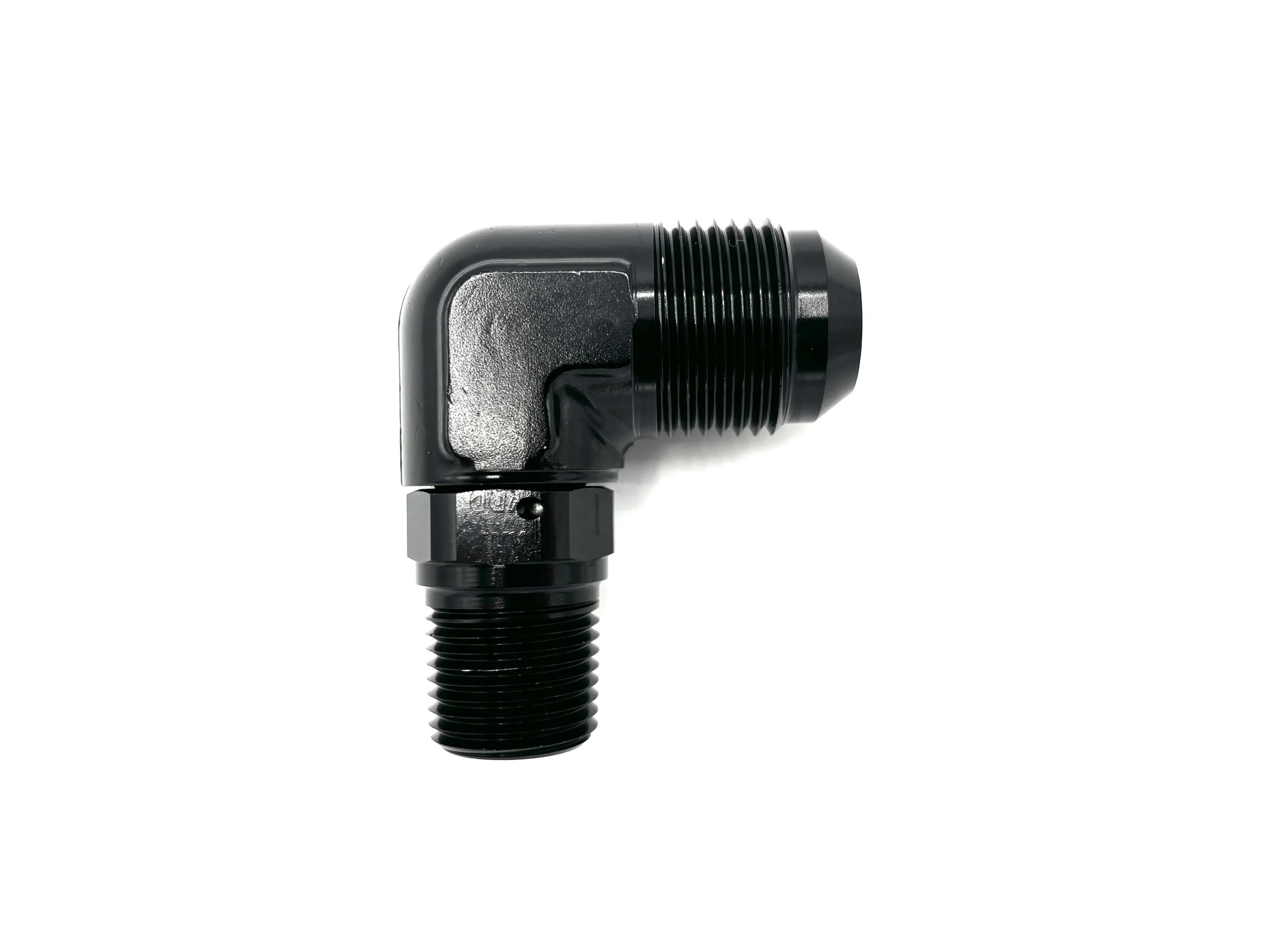 90 Deg. Forged -12AN Male to 1/2NPT Adapter