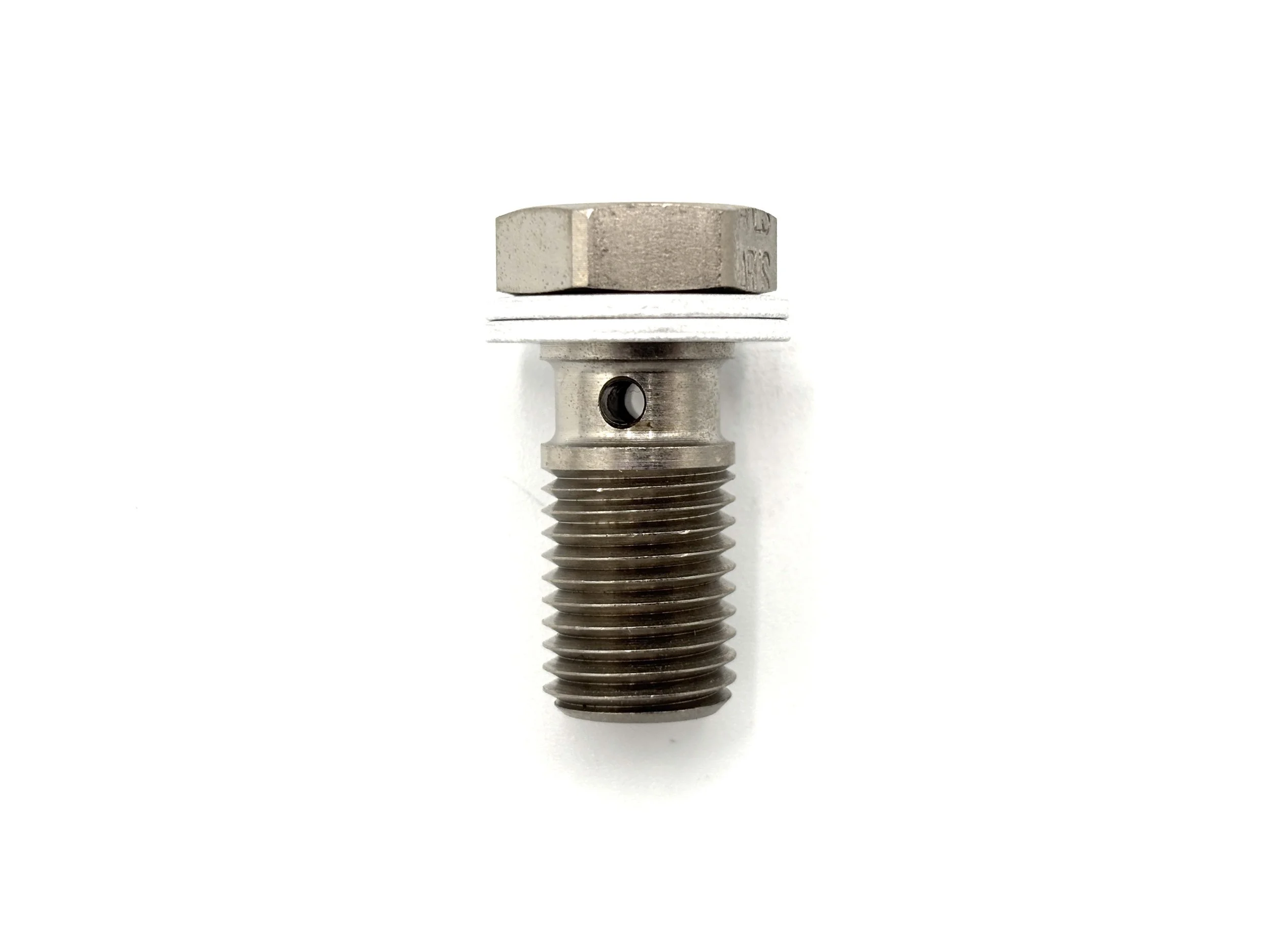 Earl's 7/16-20 steel banjo bolt for .425in banjo height. Silver in color.