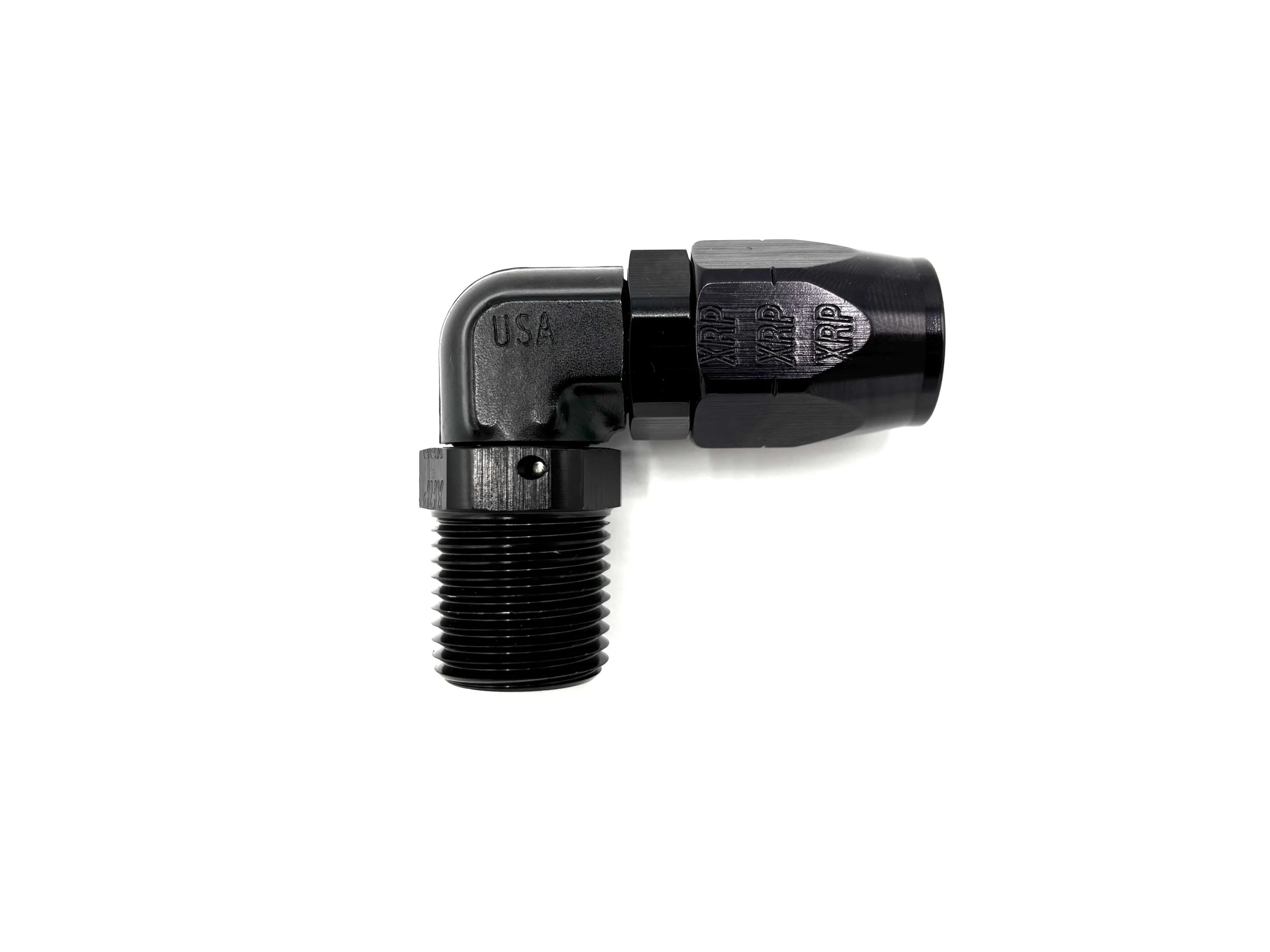 90 Deg. Forged Swivel -8AN Hose End to 1/2 NPT Male