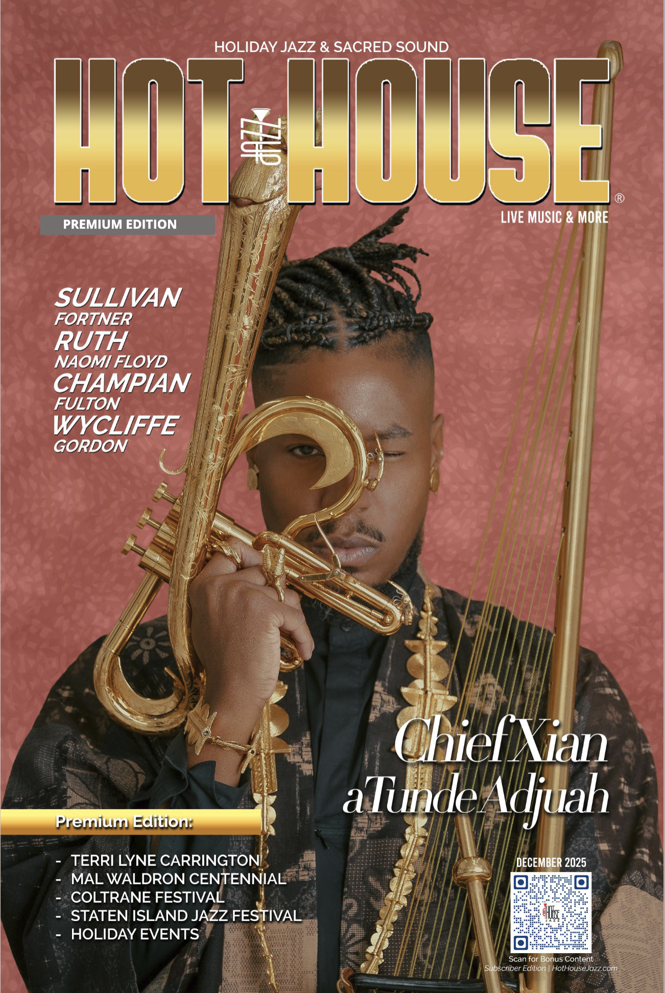 HOT HOUSE JAZZ - December Issue Featuring Wycliffe Gordon