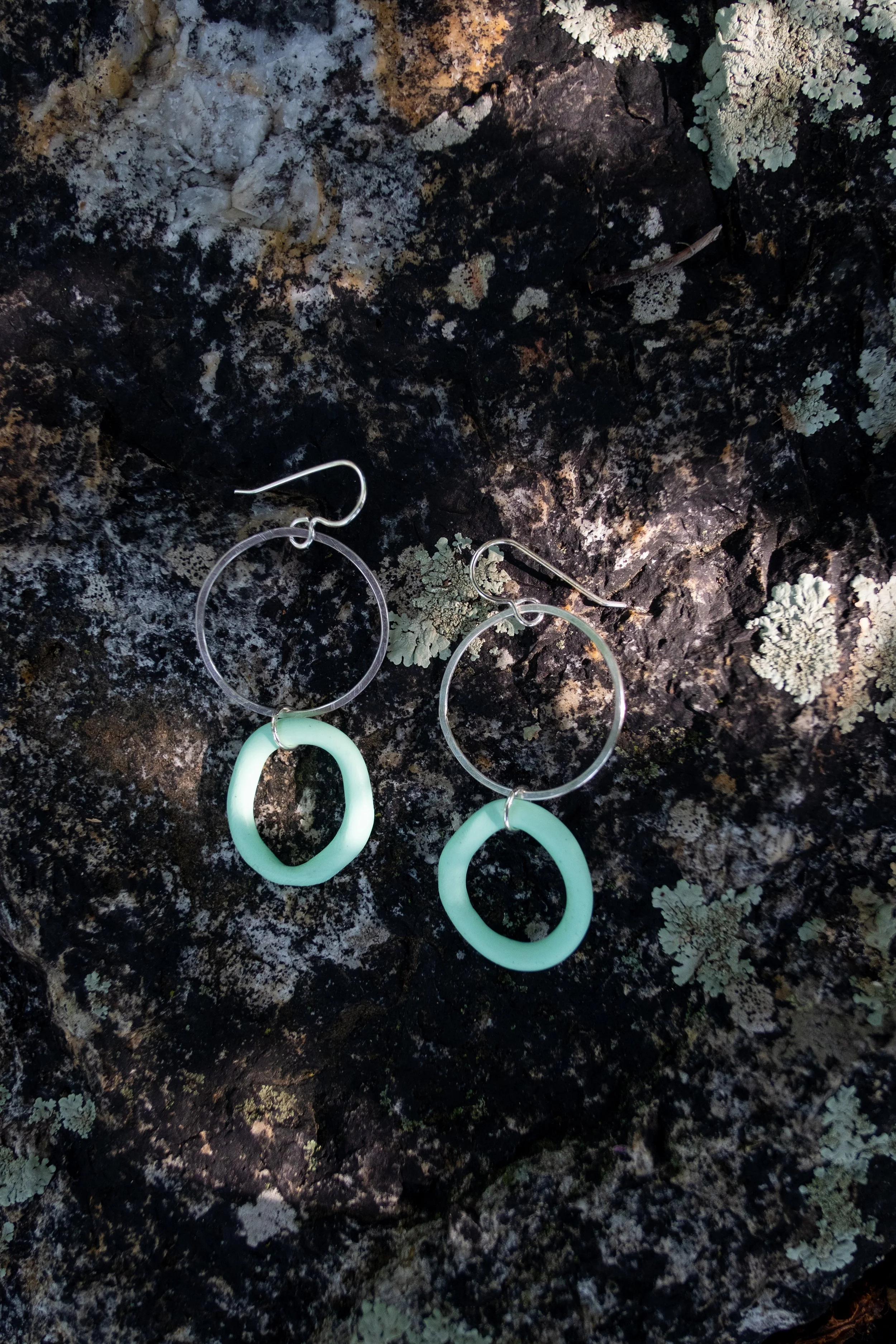 Celeste & Silver Dangles