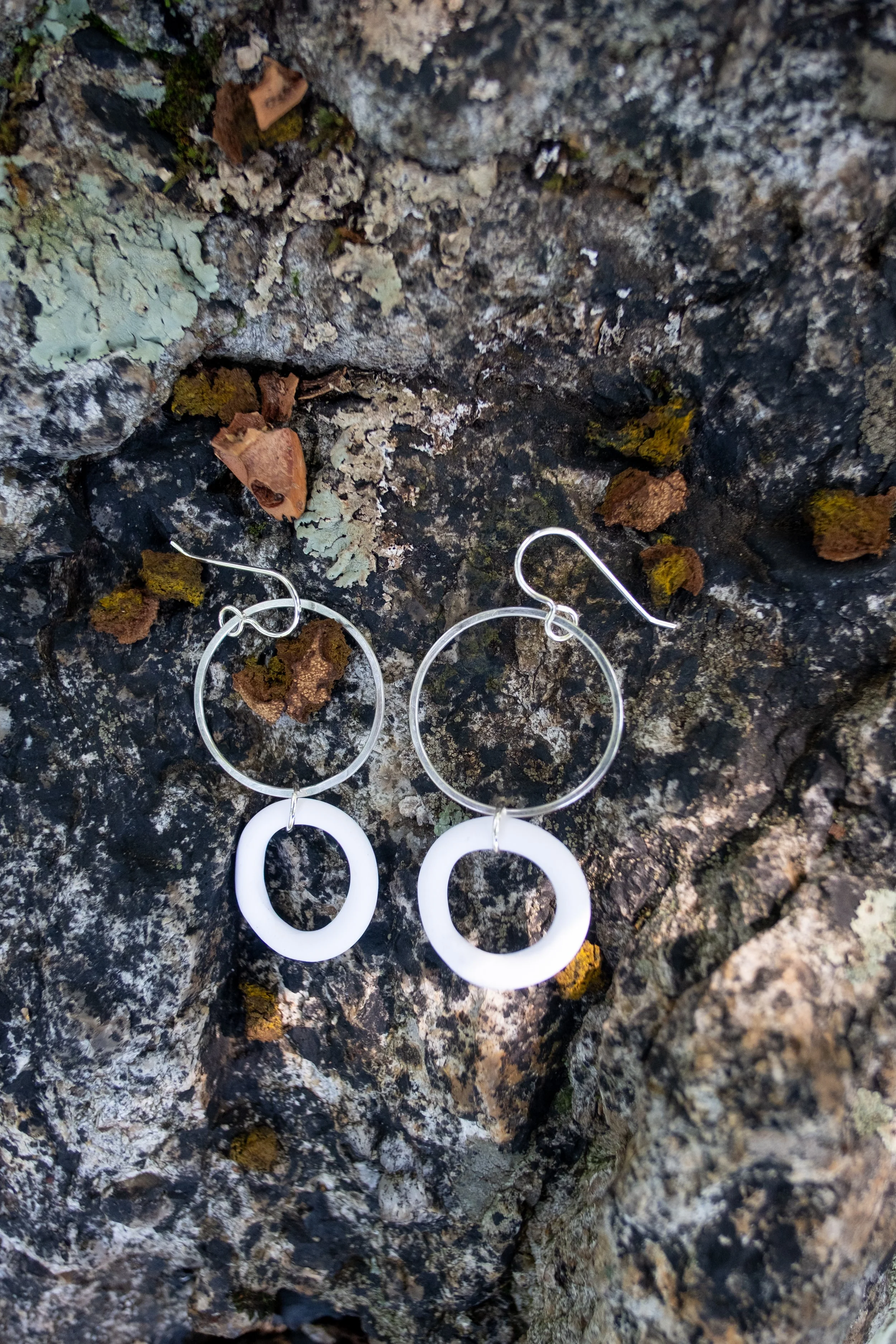 White & Silver Dangles