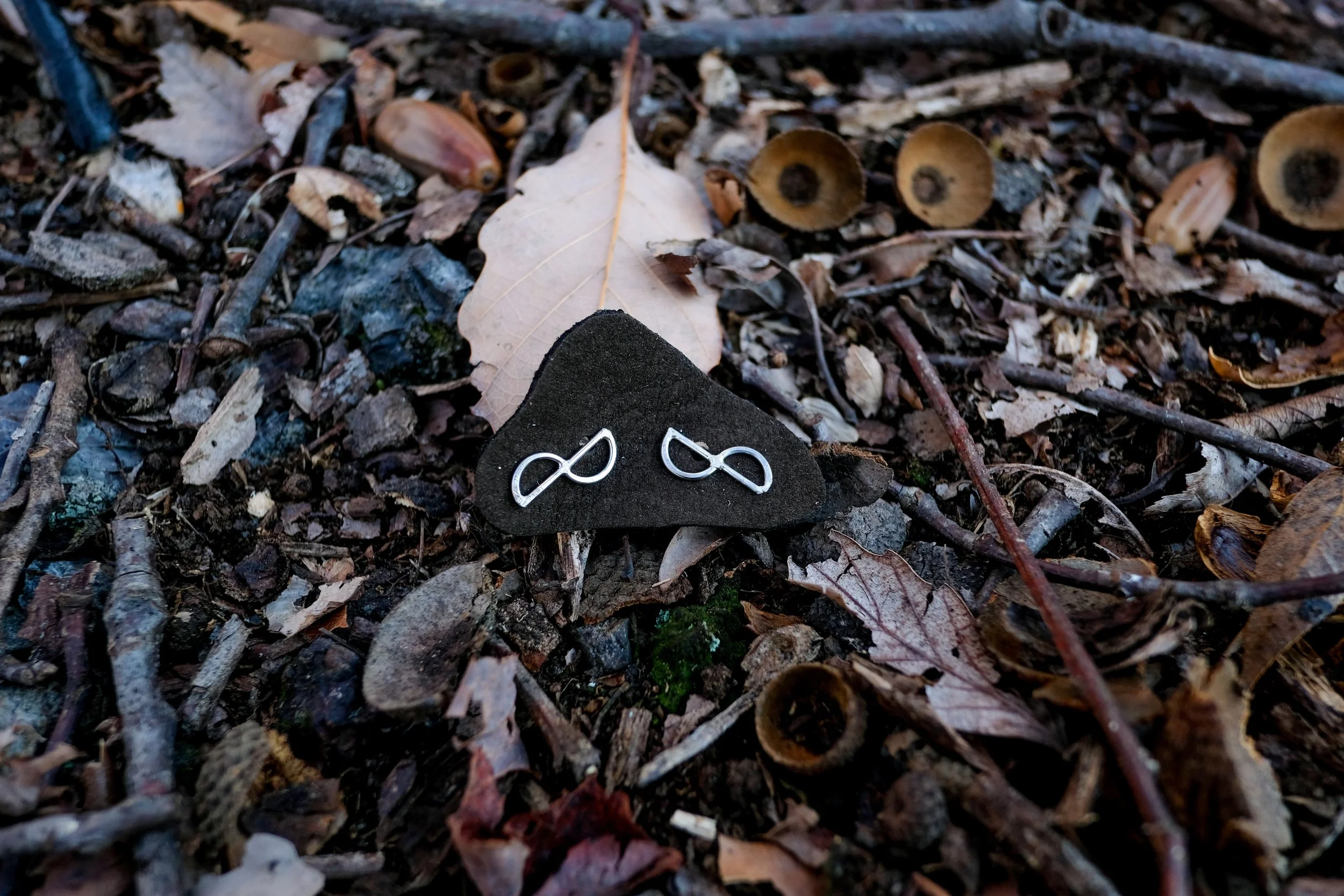 Double Half Circle Studs