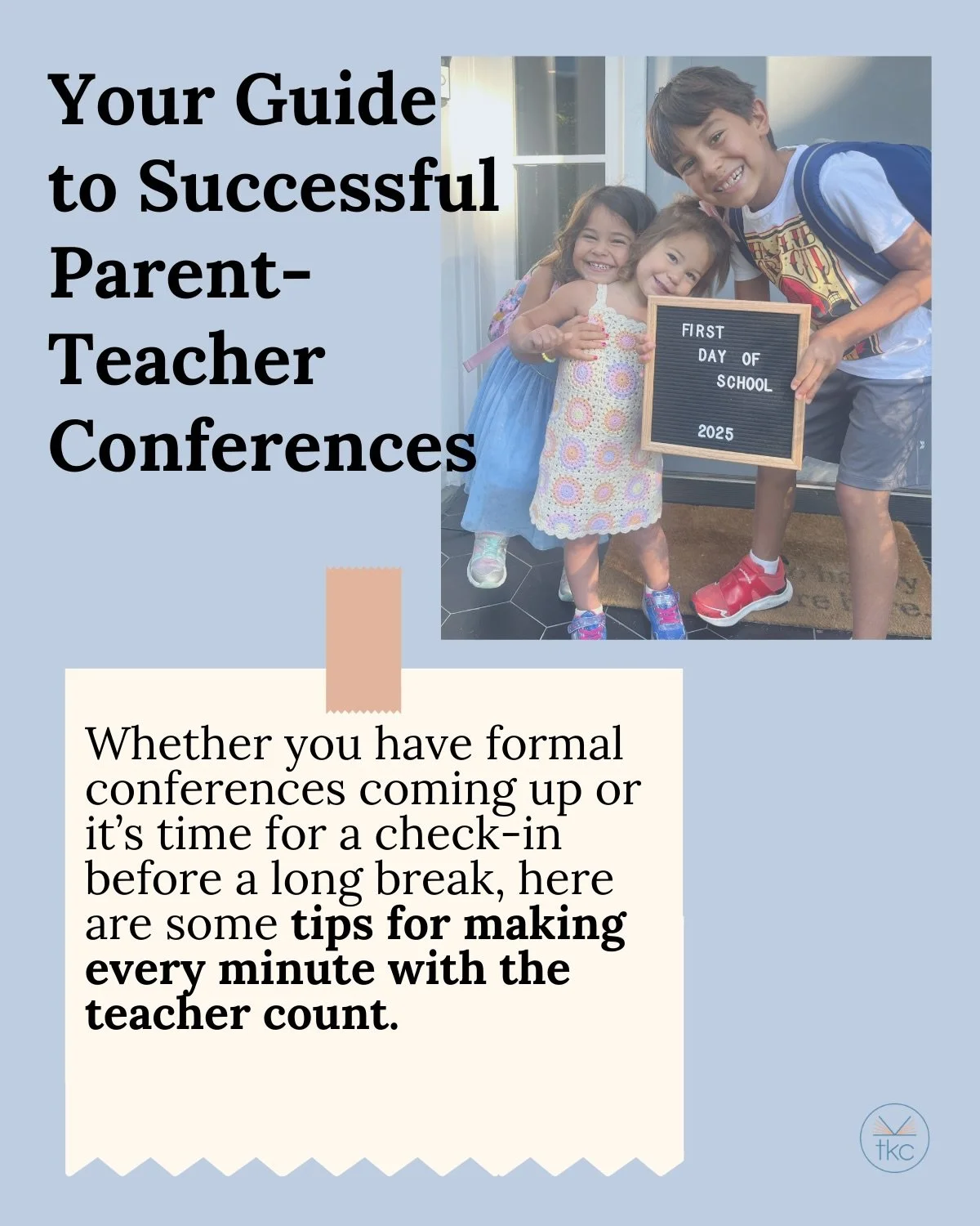 Walk into conferences with confidence. Walk out with clarity. 
.
.
.
.
.
#learnwithtkc #prek #elementary #conferences #parentteacherconference #reportcard #parentsupport