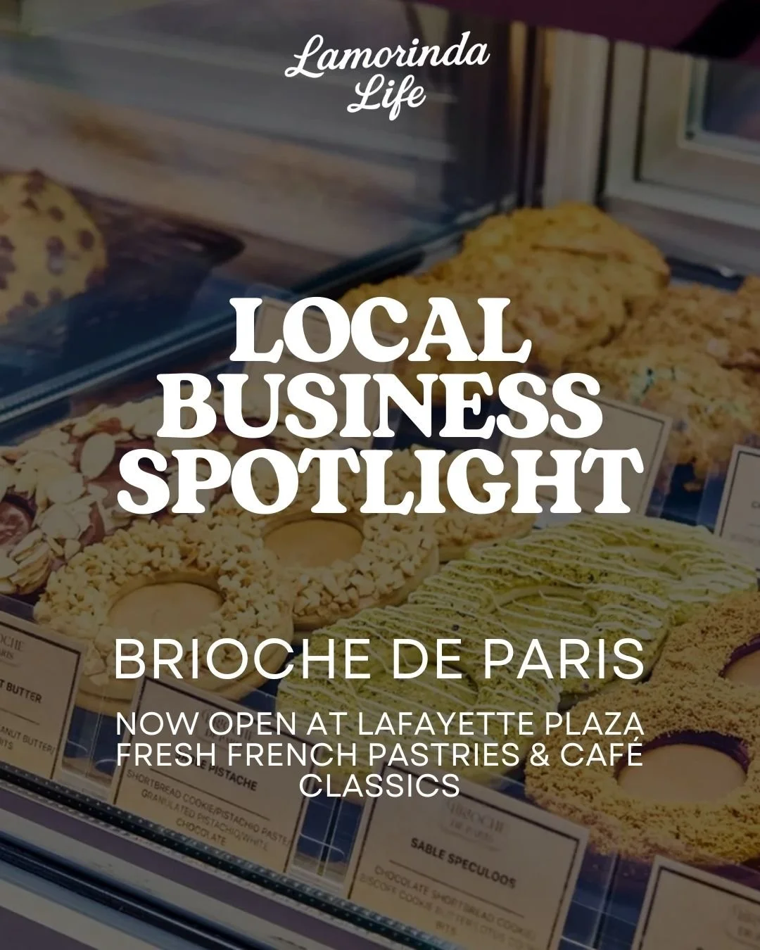 New to Lafayette, Brioche de Paris has officially opened at the corner of Lafayette Plaza, bringing their well-loved French bakery concept from Alamo to the neighborhood.

From buttery croissants and brioche to pastries and caf&eacute;-style sandwich