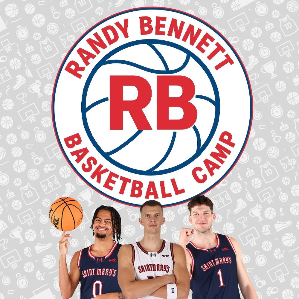 🏀 $20 off Summer Basketball Camp

Saint Mary&rsquo;s College of California Men&rsquo;s Basketball is hosting Randy Bennett Basketball Camp this summer in Moraga.

Players of all skill levels build fundamentals, compete in games, and learn the progra