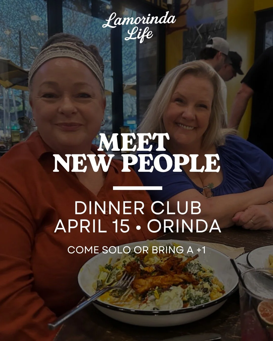 Ever wish it was easier to meet new people locally?

That&rsquo;s exactly why I started the Lamorinda Life Dinner Club.

The first one turned into a really meaningful night &mdash; people were exchanging numbers by the end, and one group is already p