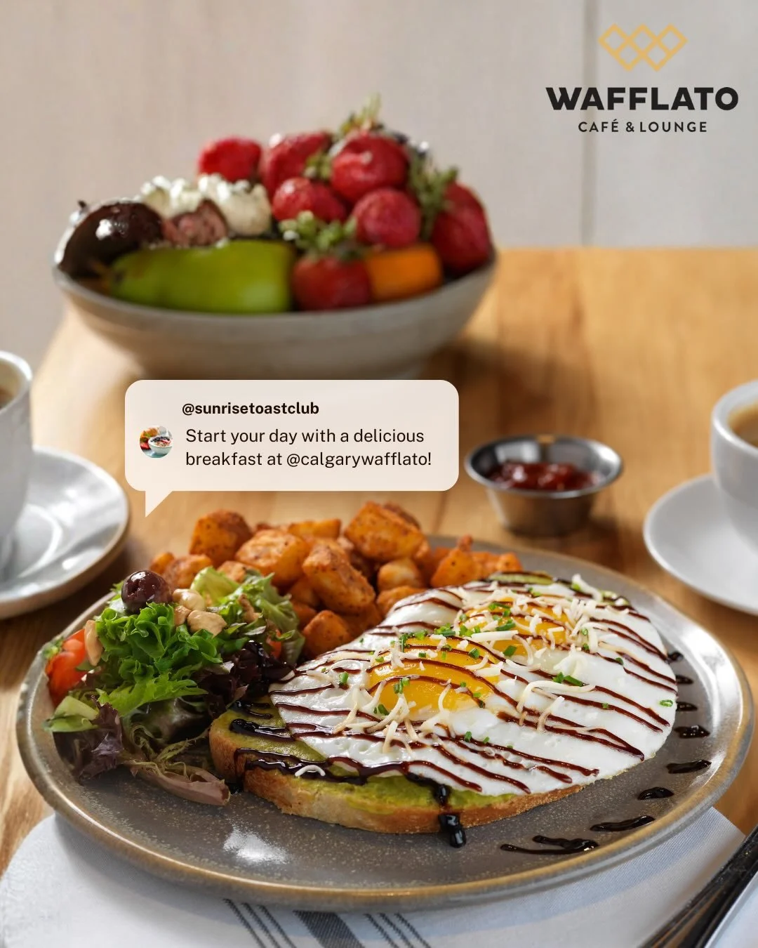 Start your December mornings the Wafflato way &mdash; warm, fresh, and full of flavour. 🥑🍳❄️
Because winter breakfasts taste better with avo &amp; egg.

#DecemberVibes #WinterInCalgary #CozySeason #HolidayEats #FestiveFlavours #WinterBrunch #Waffla
