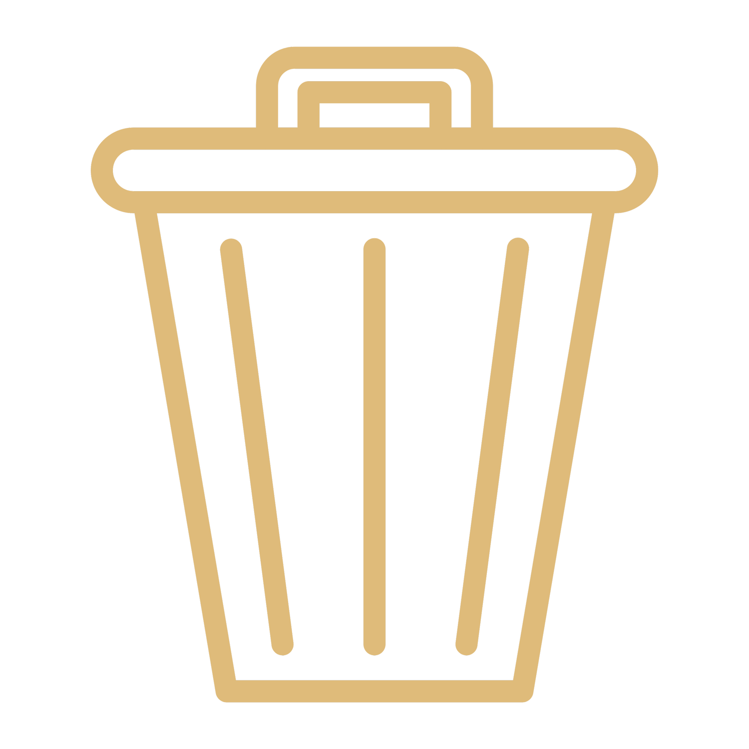 A minimalist icon of a keyboard with gold-colored keys and black background.