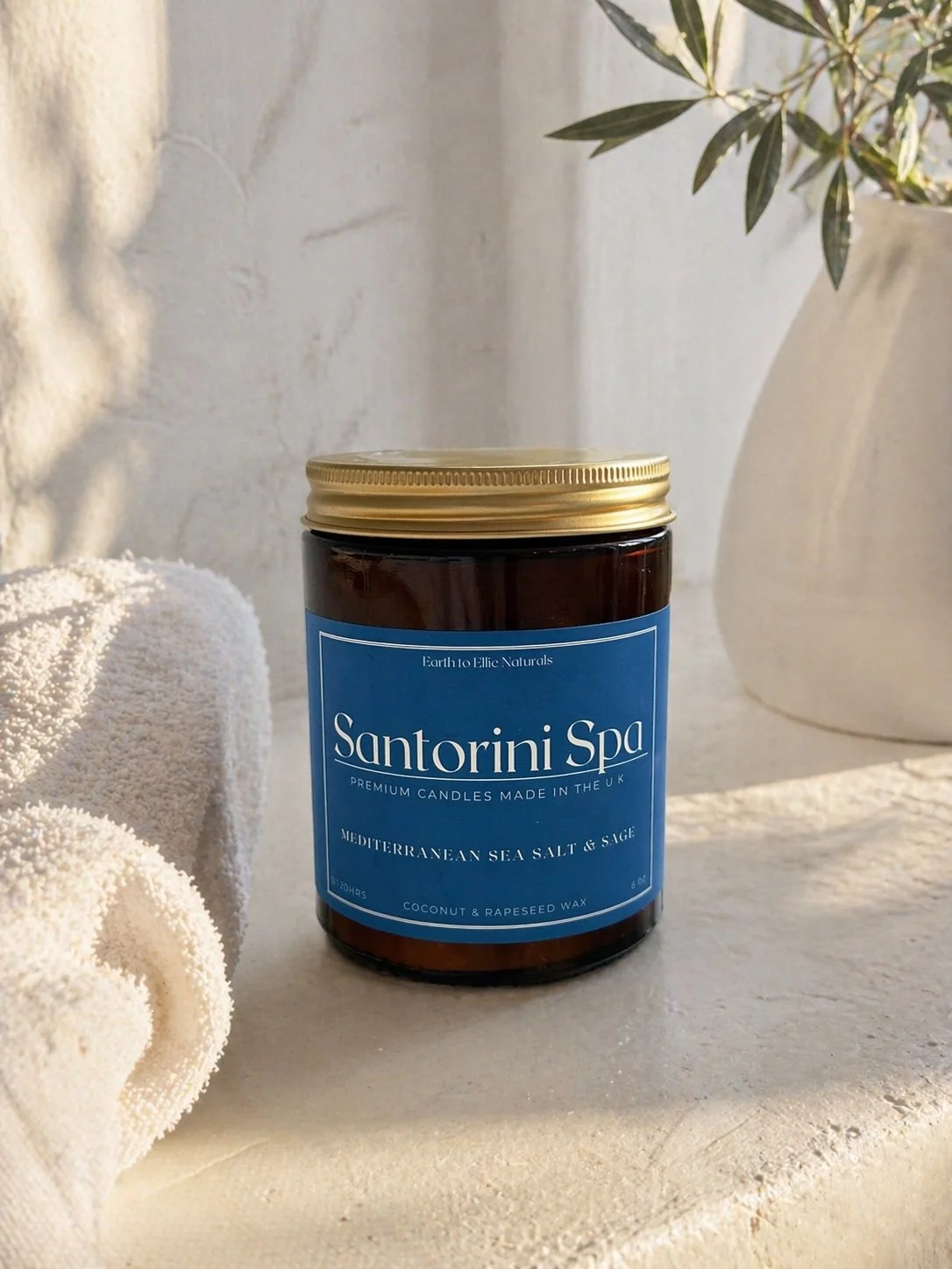 Santorini Spa Luxury Candle