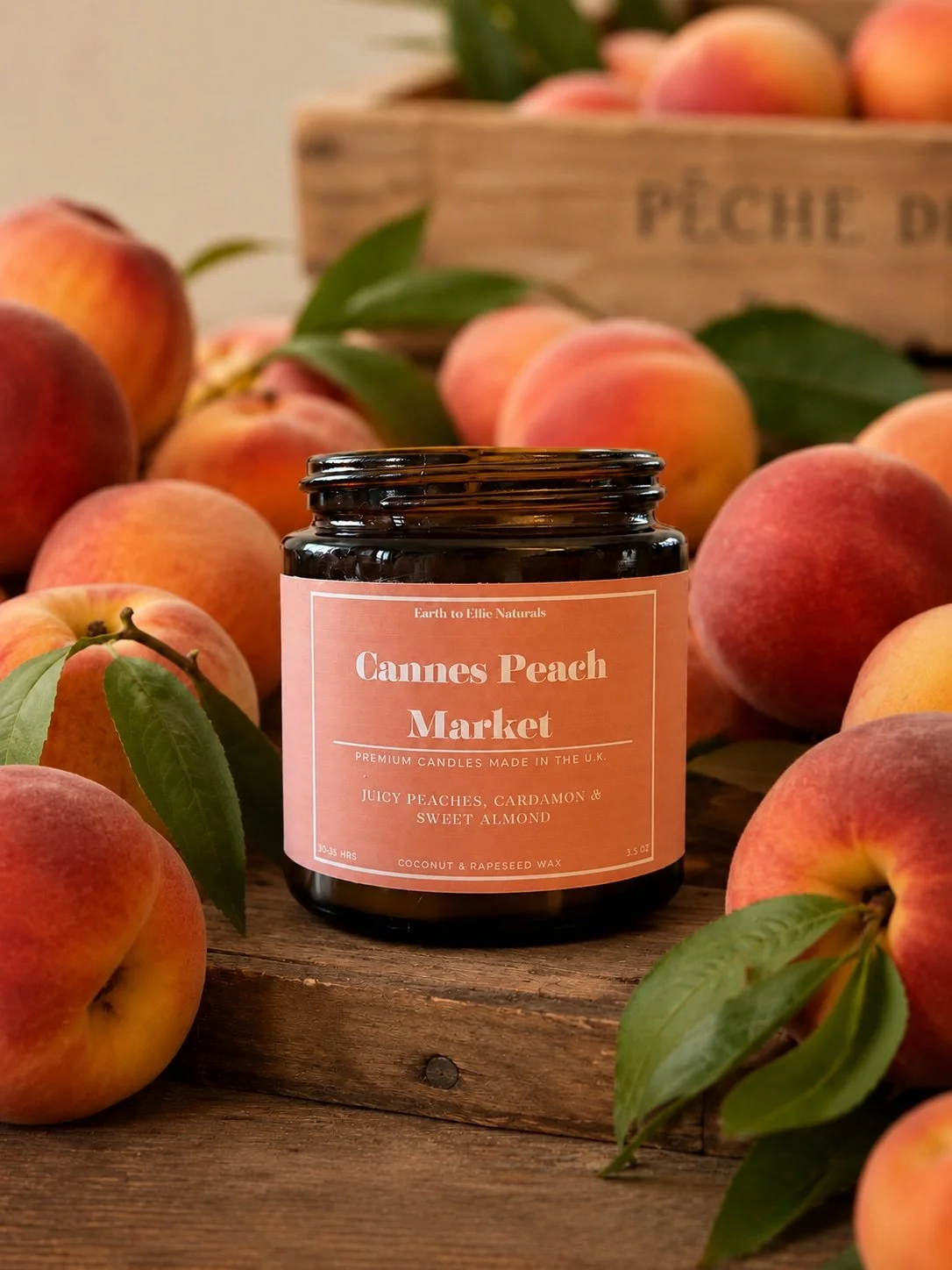 Cannes Peach Market Small Candle