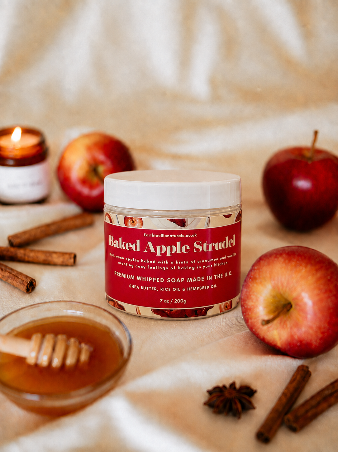Baked Apple Strudel Whipped Soap