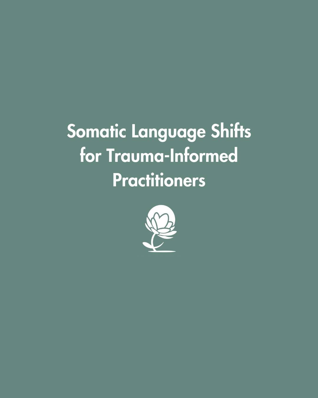 One question can change everything in trauma-informed care.

Instead of asking 'How do you feel?', try this: 'What are you noticing in your body right now?'

This simple shift invites curiosity rather than judgment. It opens the door to embodied awar