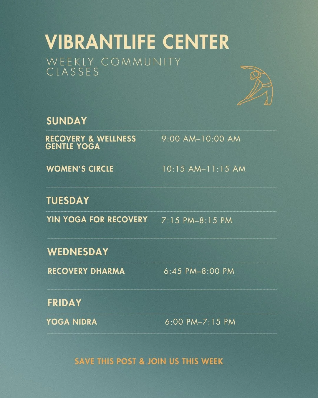 April is here, and with it comes a new opportunity to return to yourself. 💛

Our new monthly class calendar is here, and we&rsquo;re honored to hold space for healing, connection, and recovery all month long.

April is also Alcohol Awareness Month, 